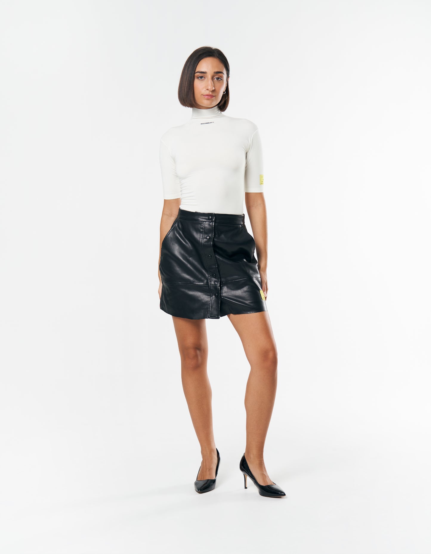 S1 Faux Skirt Short - Black