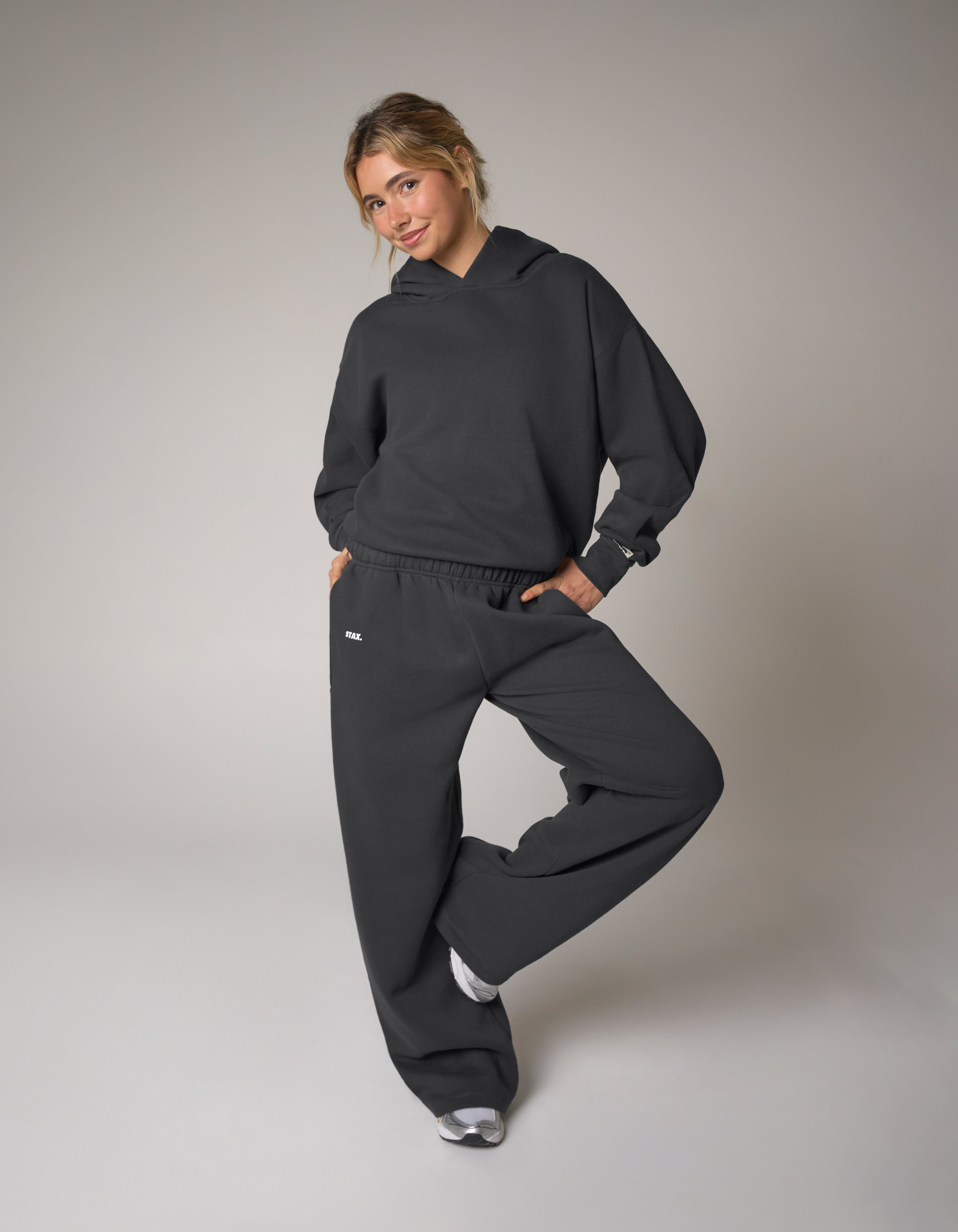 Wide Leg Joggers Solfleece® - Charcoal