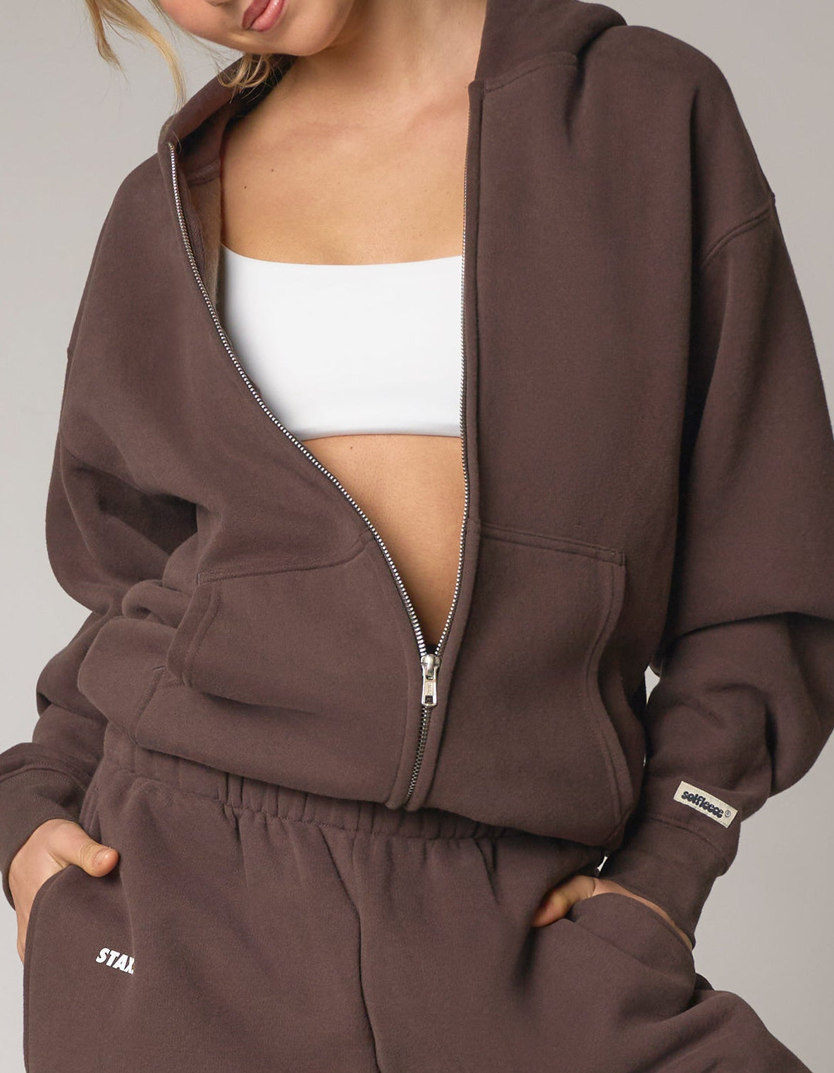 Zip Hoodie Solfleece® - Chocolate