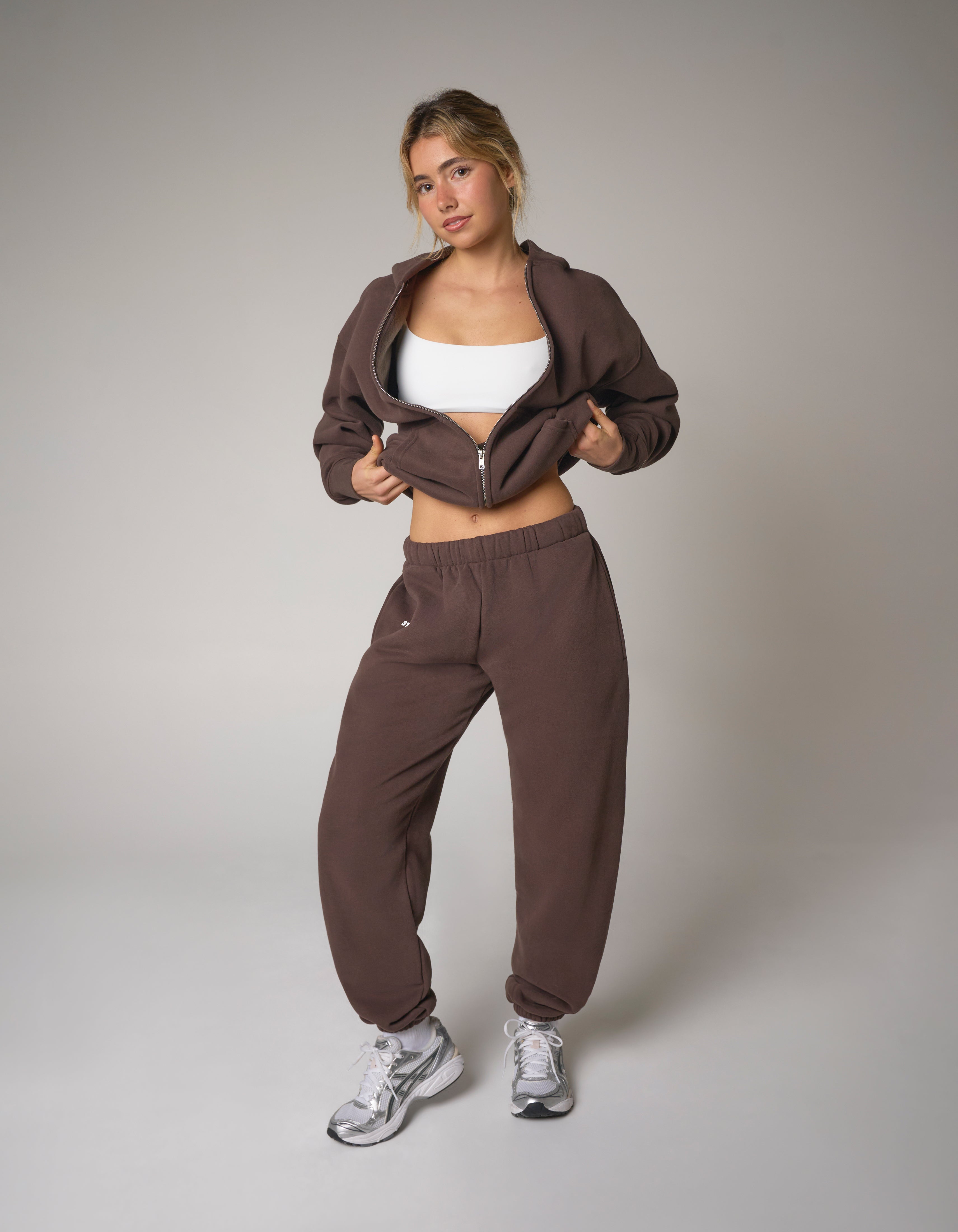 Cuffed Leg Joggers Solfleece® - Chocolate