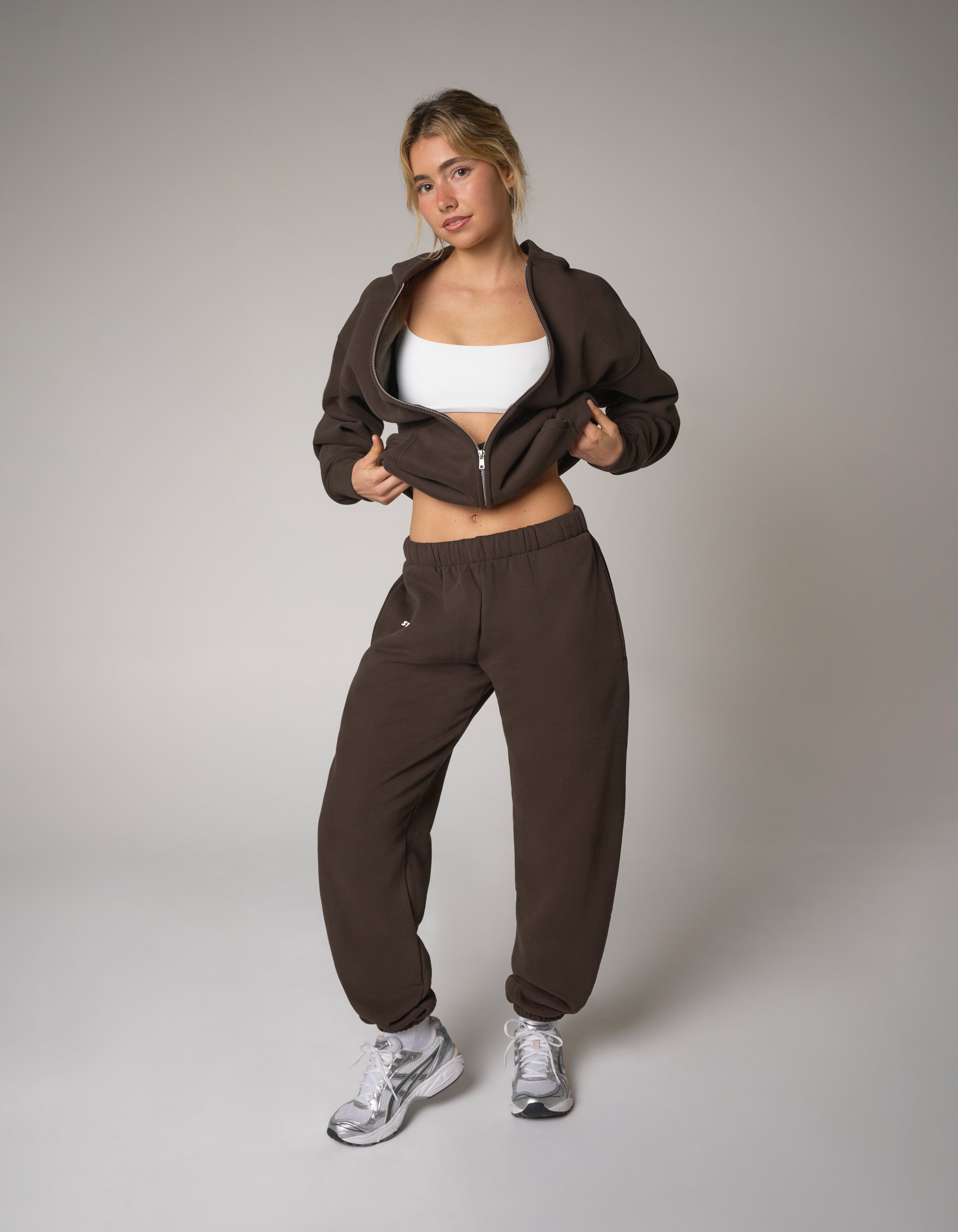 Cuffed Leg Joggers Solfleece® - Chocolate
