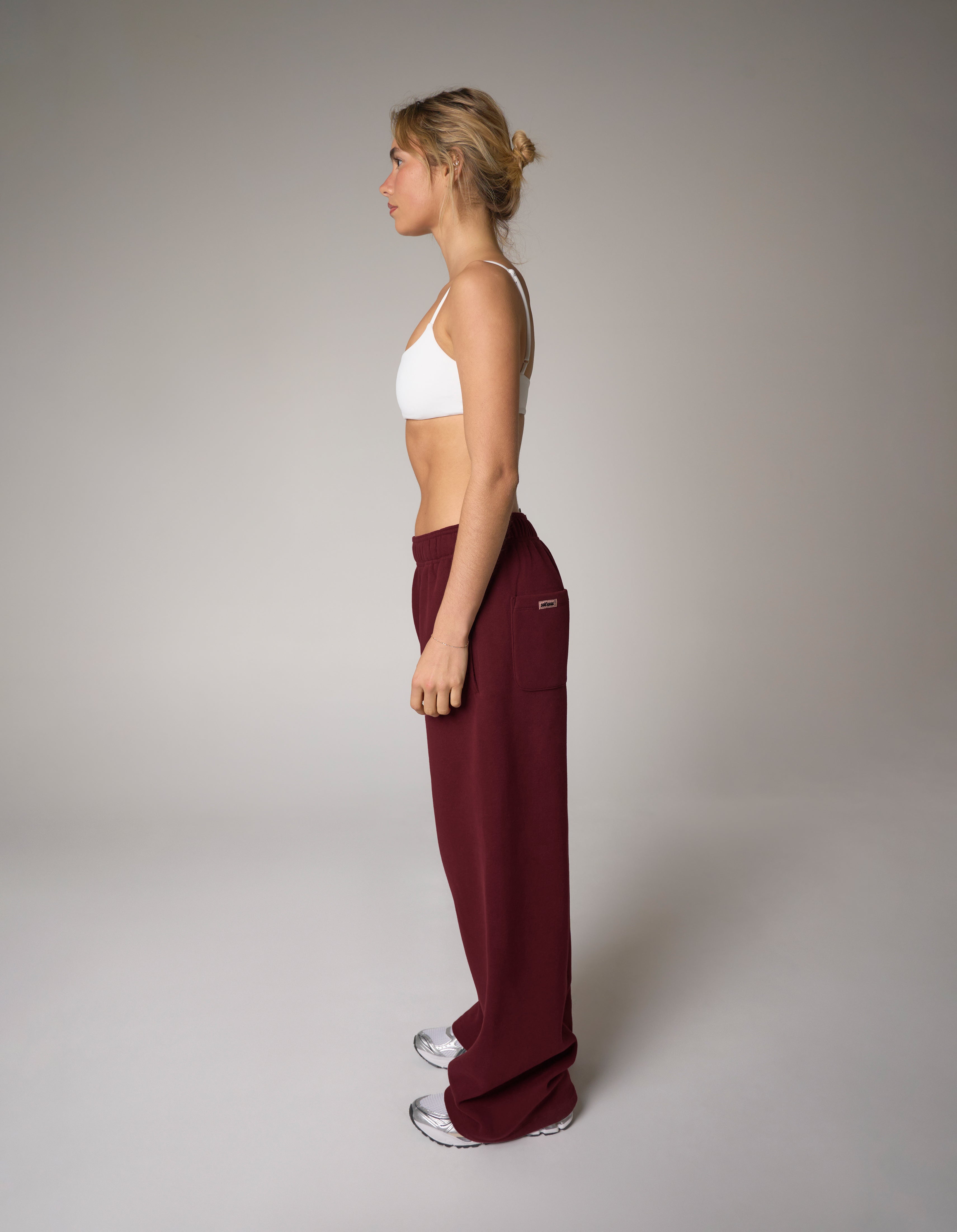 Wide Leg Joggers Solfleece® - Burgundy