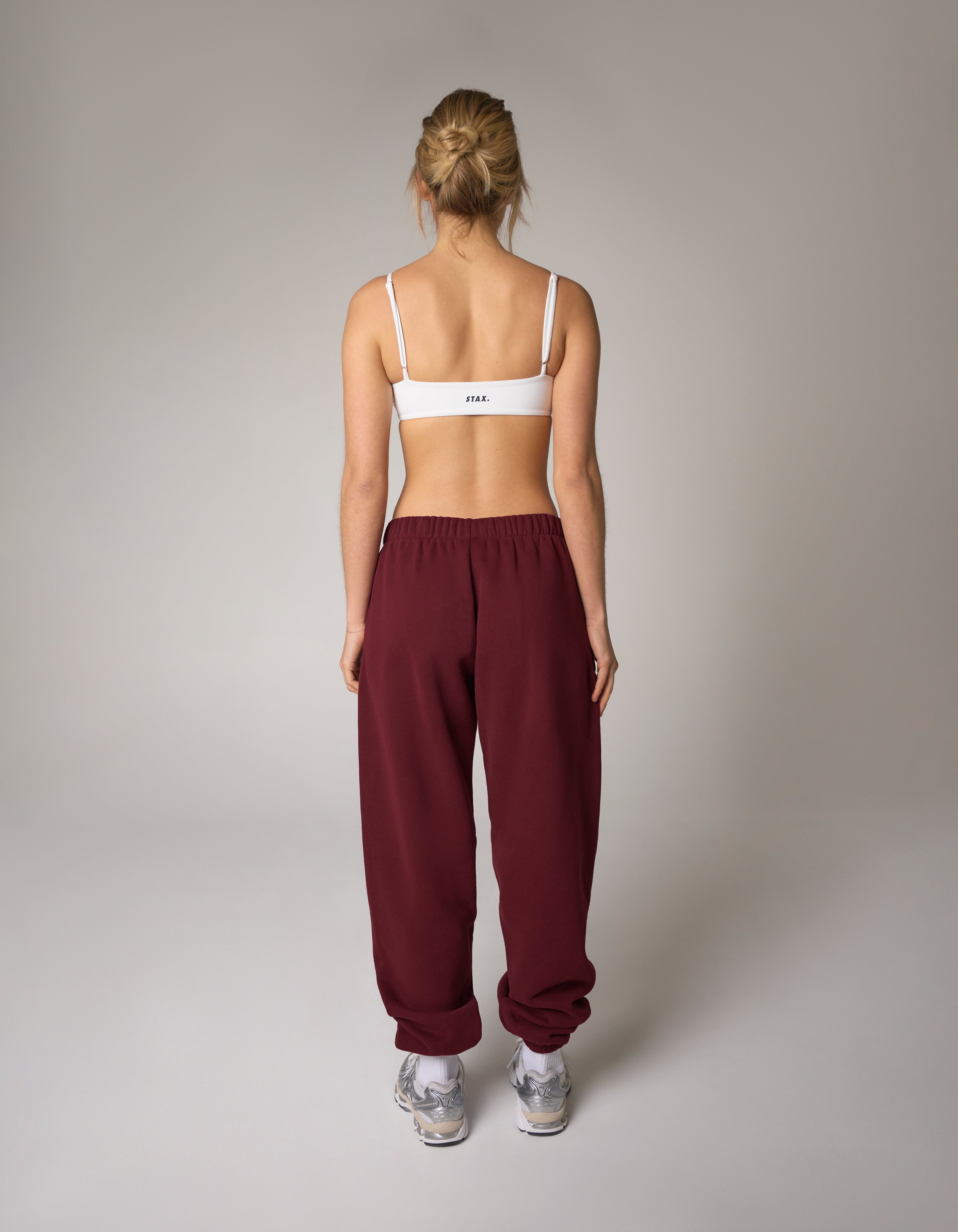 Cuffed Leg Joggers Solfleece® - Burgundy