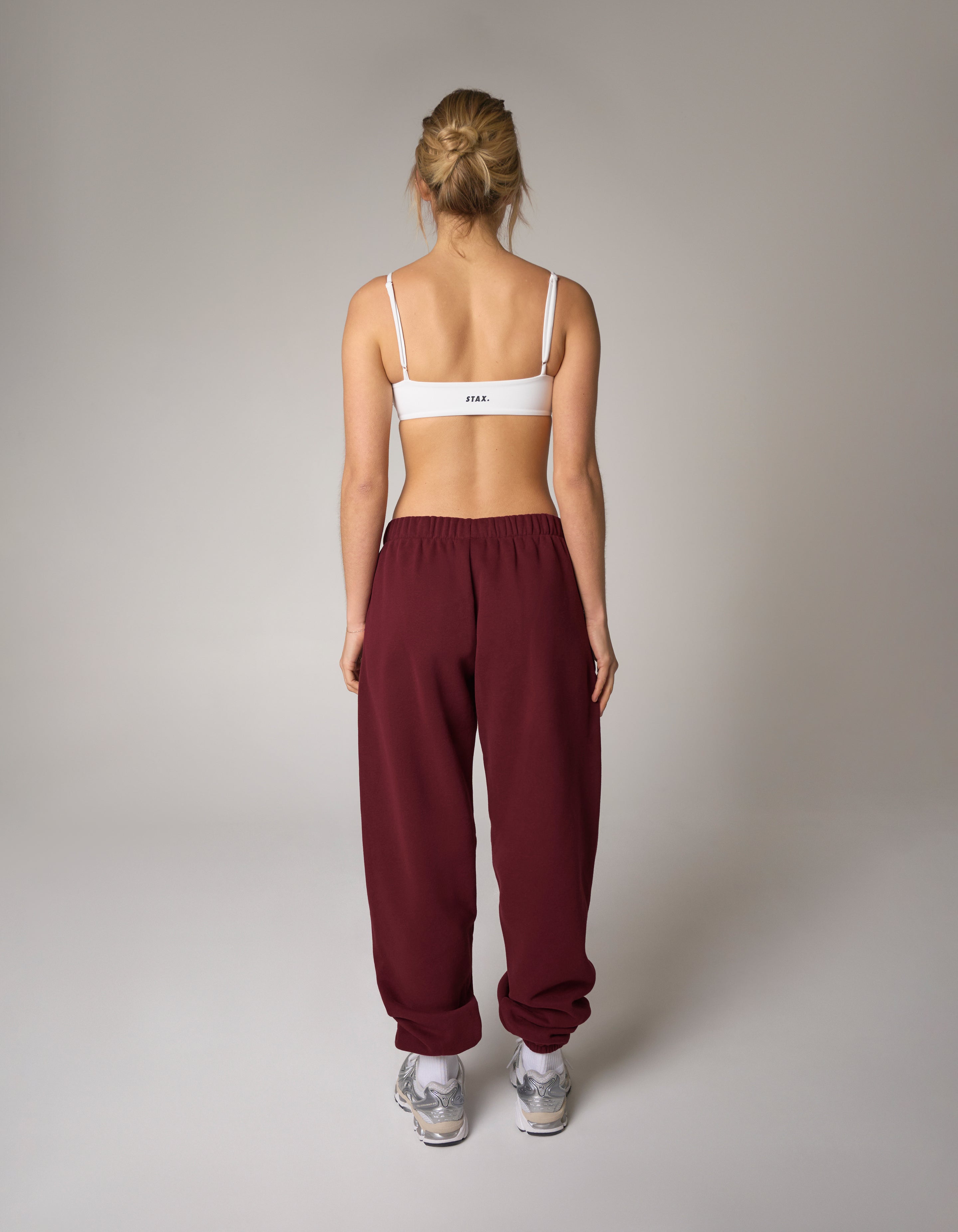Cuffed Leg Joggers Solfleece® - Burgundy