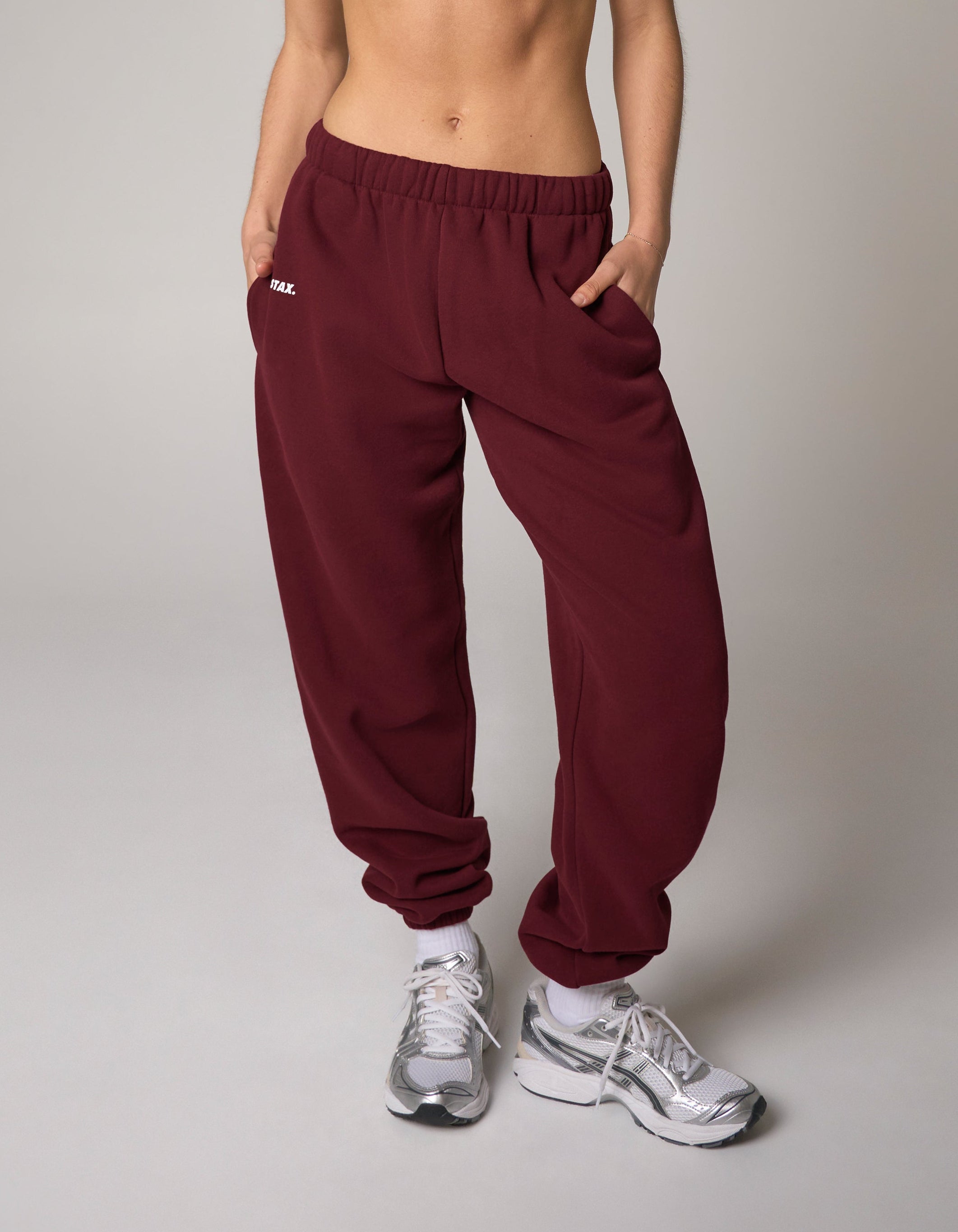 Cuffed Leg Joggers Solfleece® - Burgundy