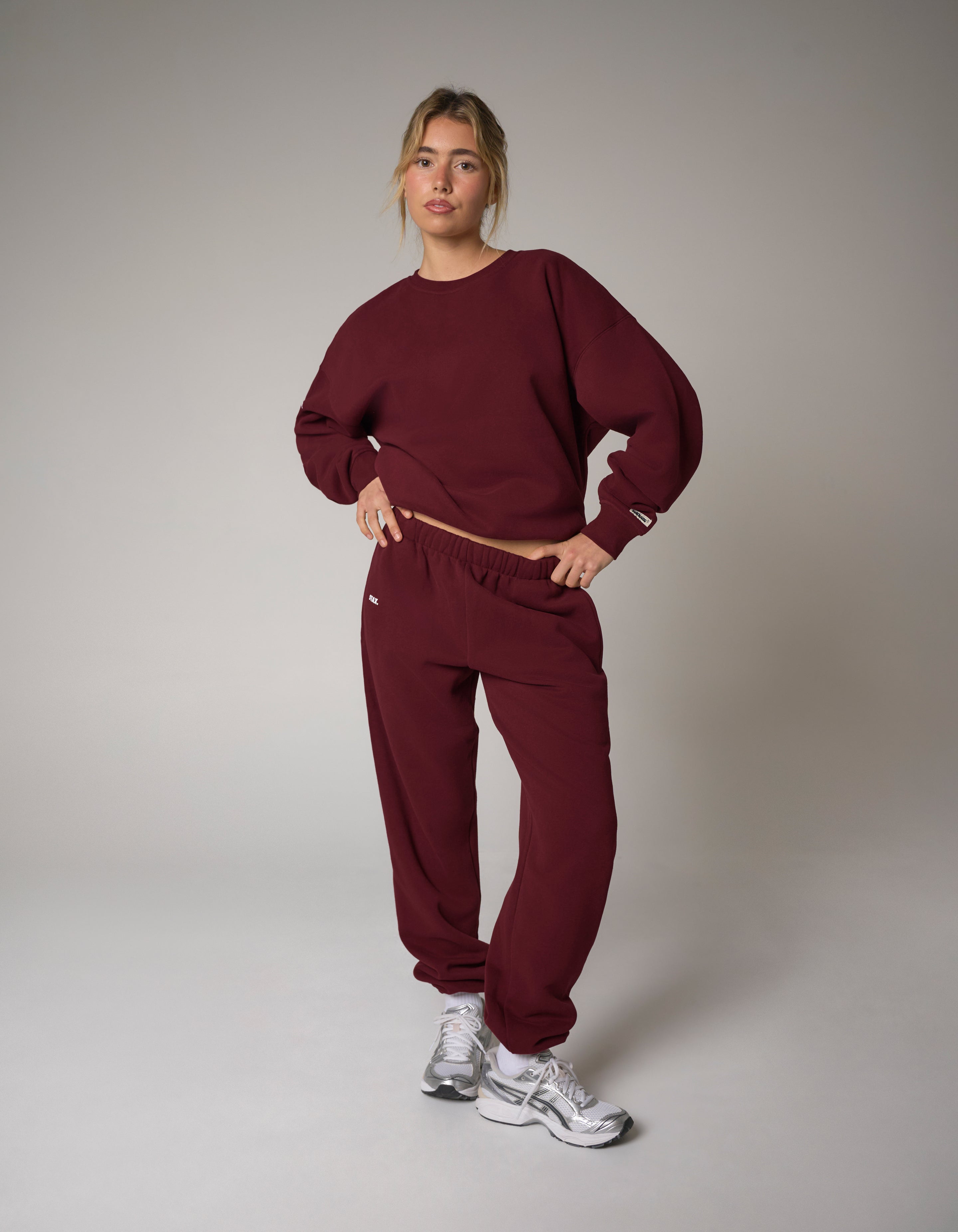 Cuffed Leg Joggers Solfleece® - Burgundy