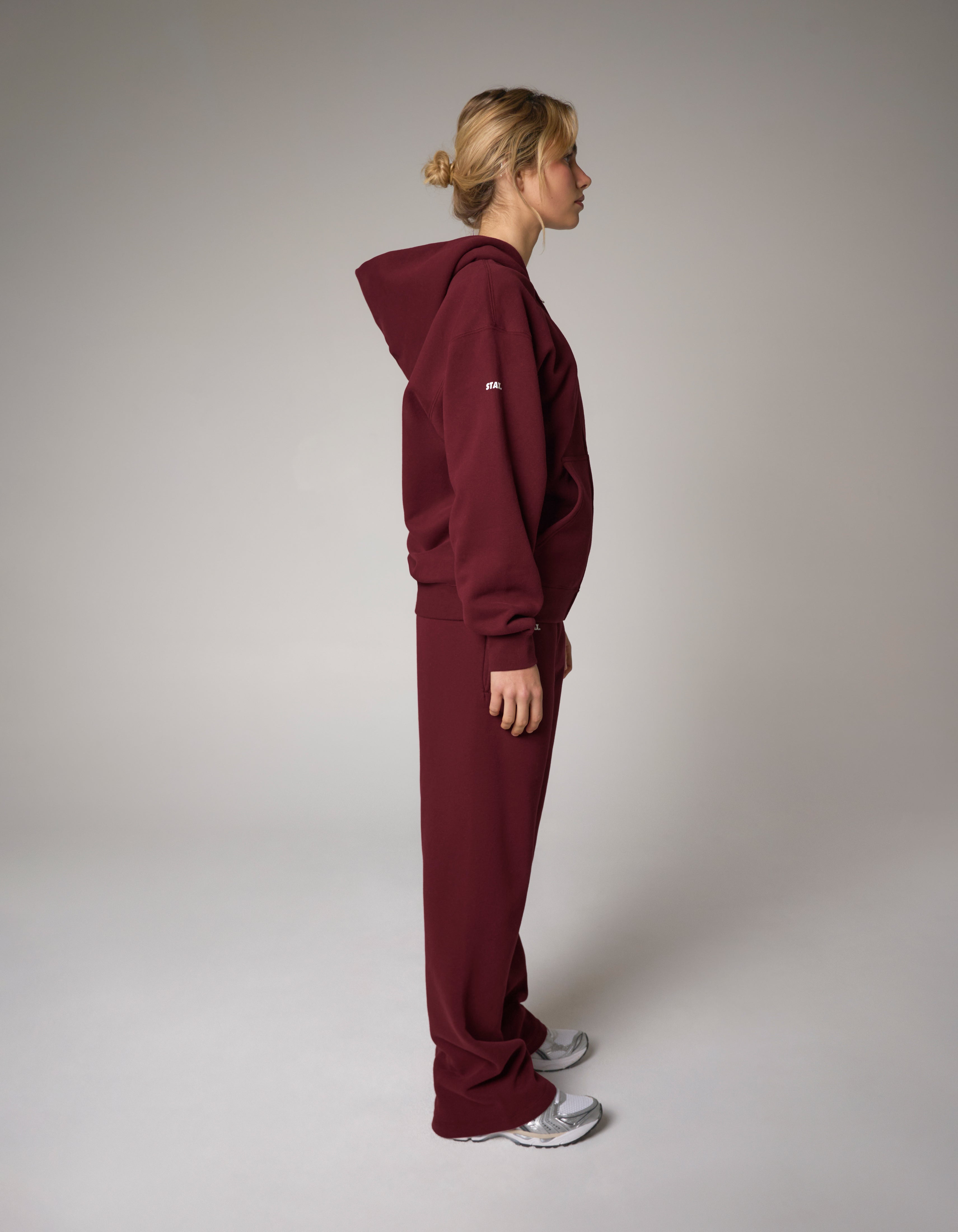 Zip Hoodie Solfleece® - Burgundy