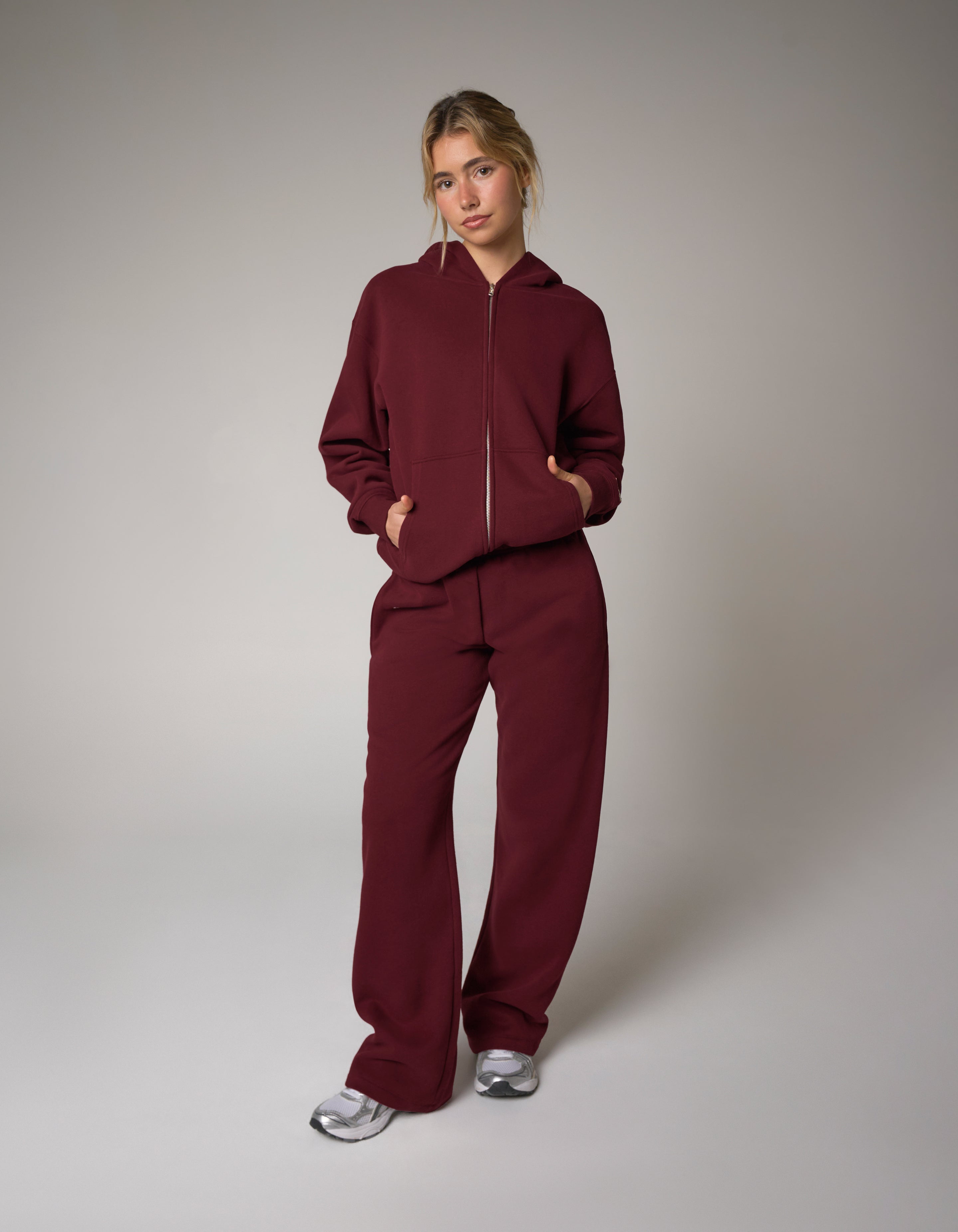 Zip Hoodie Solfleece® - Burgundy