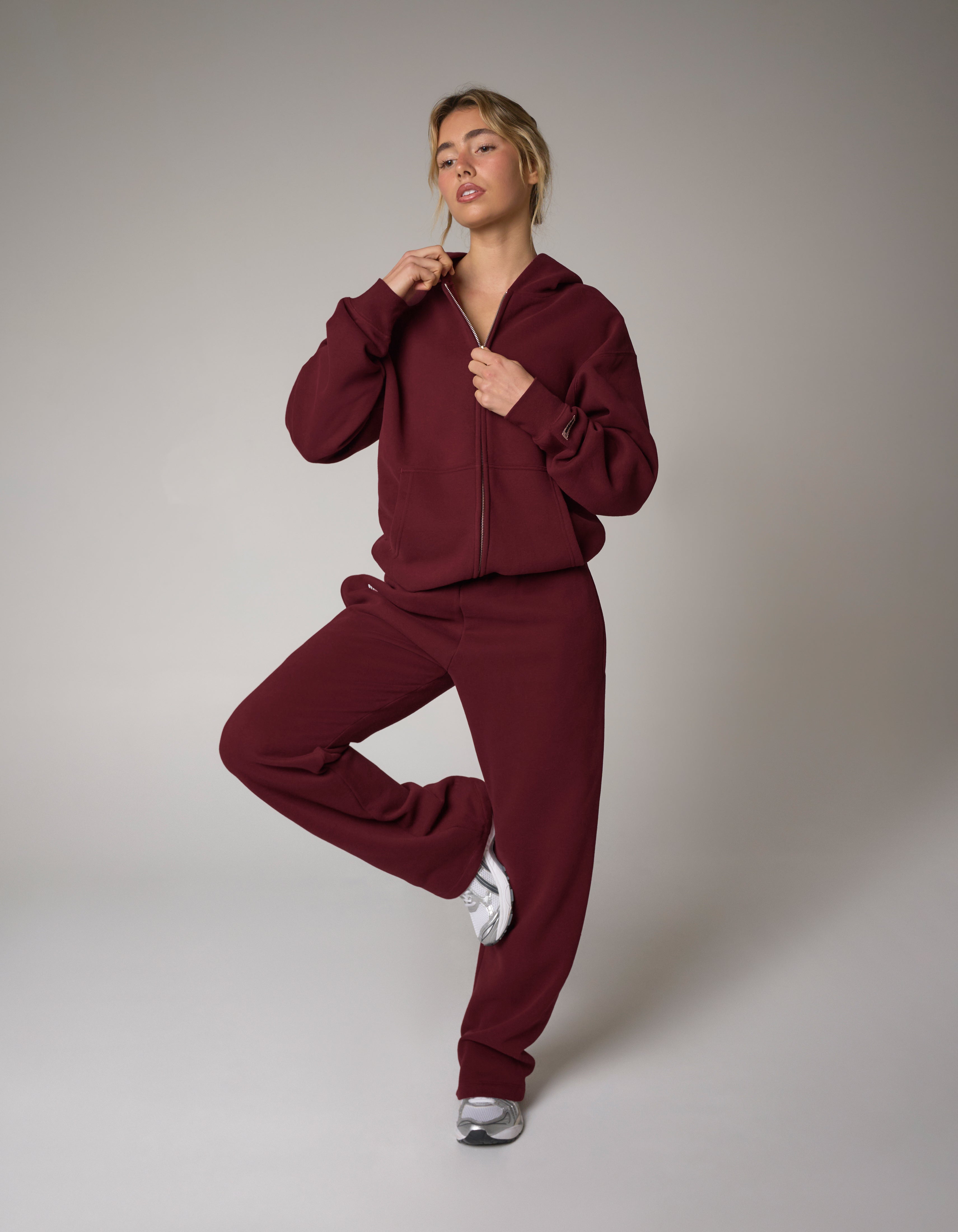 Zip Hoodie Solfleece® - Burgundy