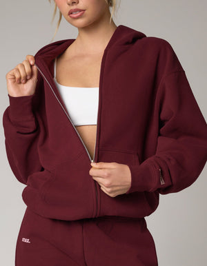 Zip Hoodie Solfleece® - Burgundy