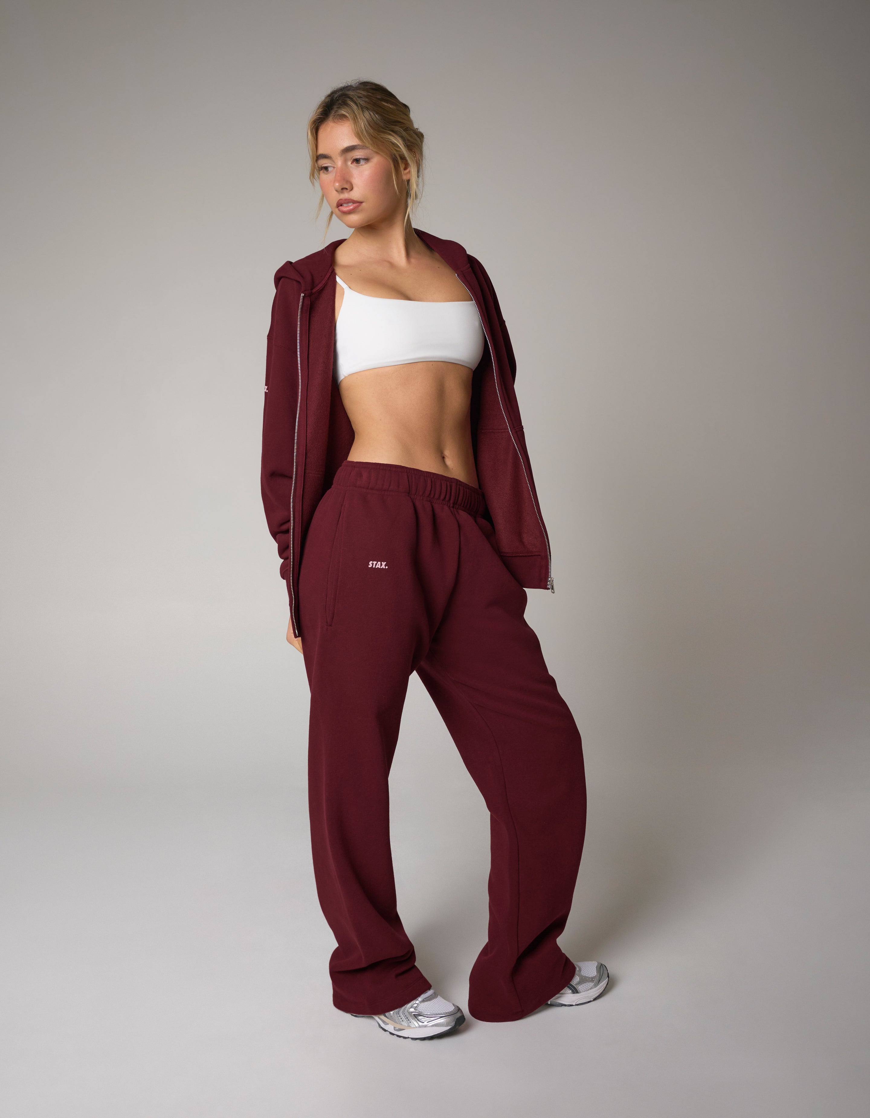 Zip Hoodie Solfleece® - Burgundy