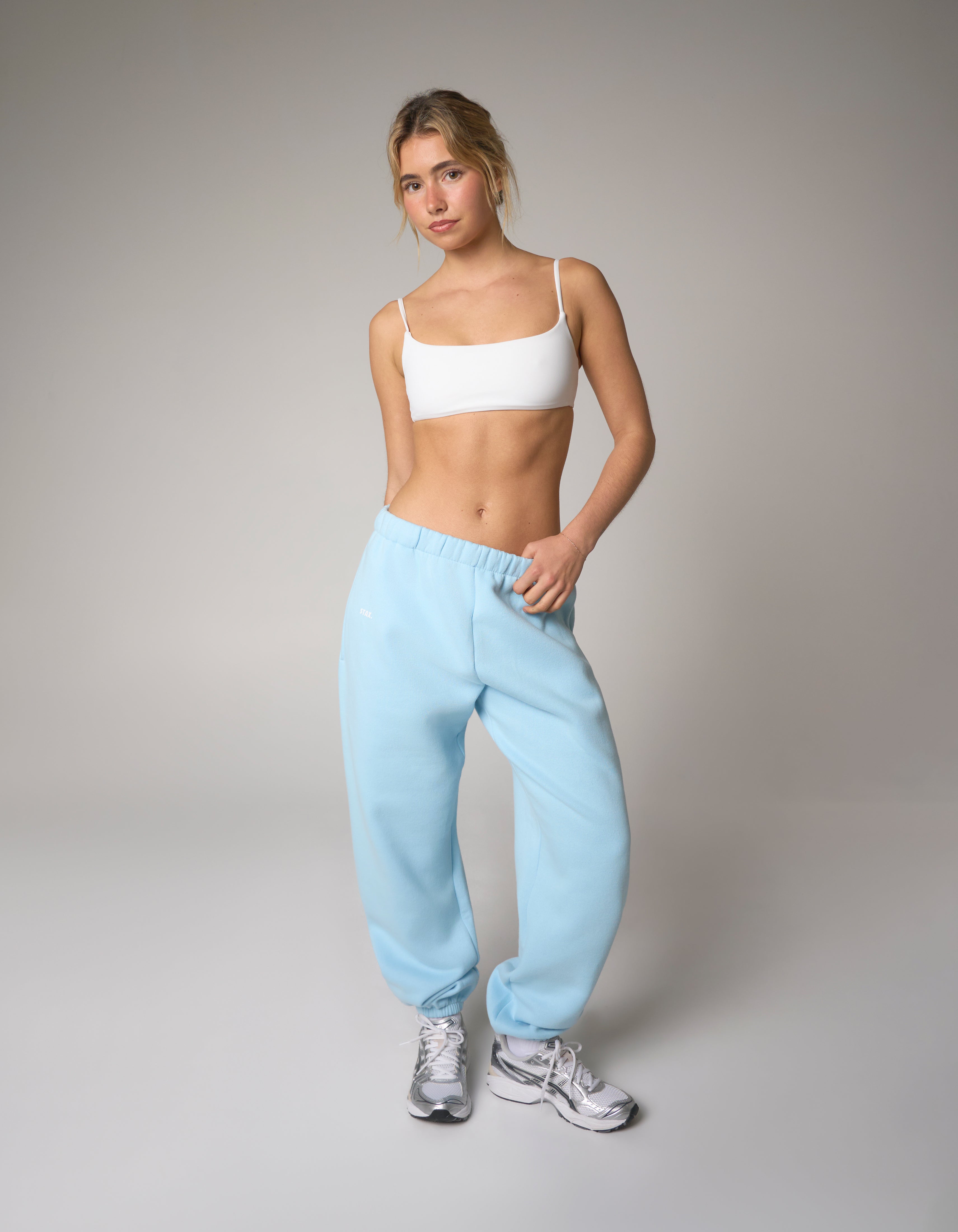 Cuffed Leg Joggers Solfleece® - Ice Blue