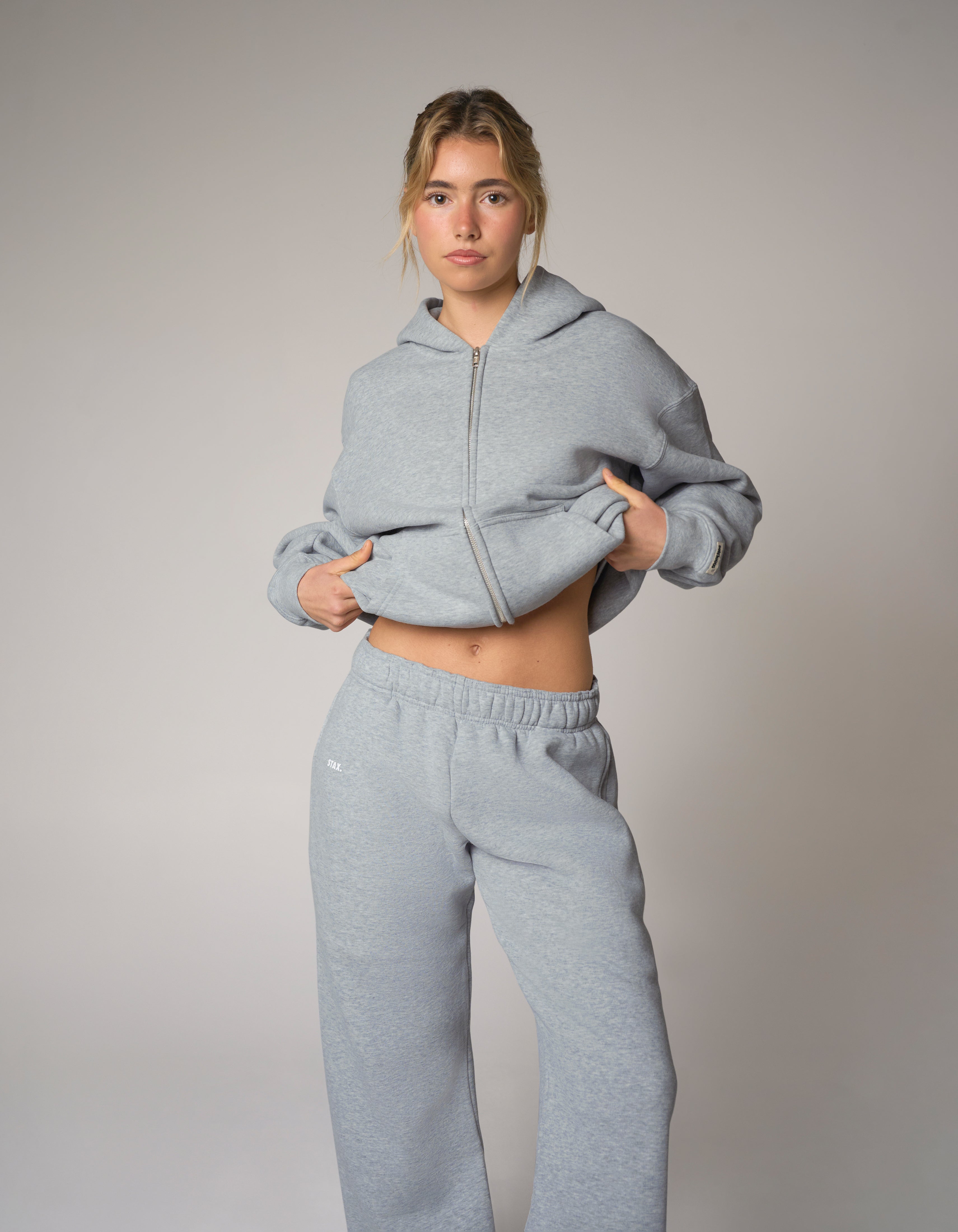 Zip Hoodie Solfleece® - Grey Marle