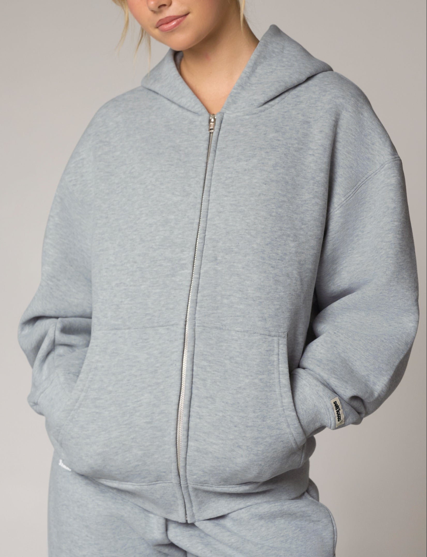 Zip Hoodie Solfleece® - Grey Marle
