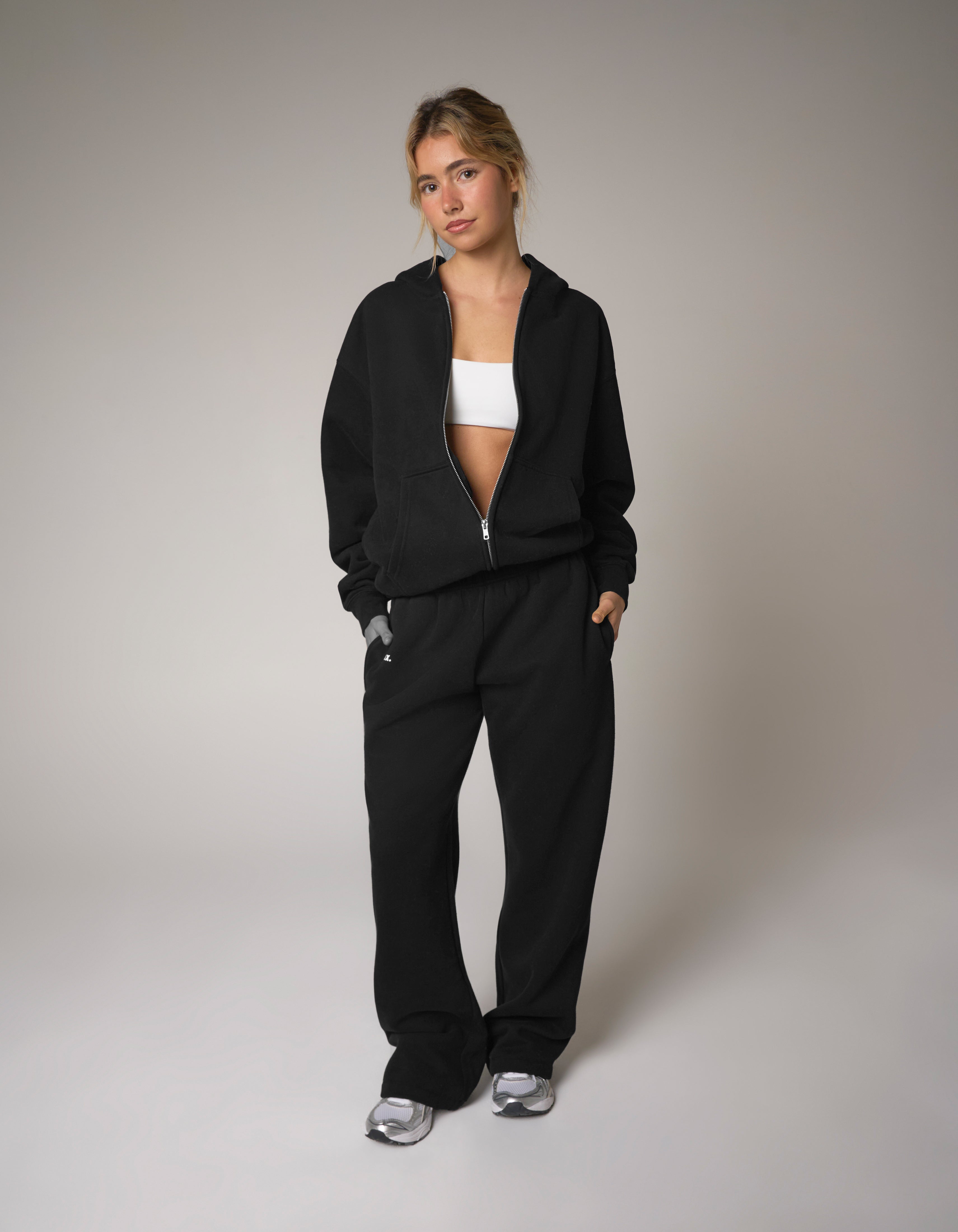 Straight Leg Joggers Solfleece® - Black