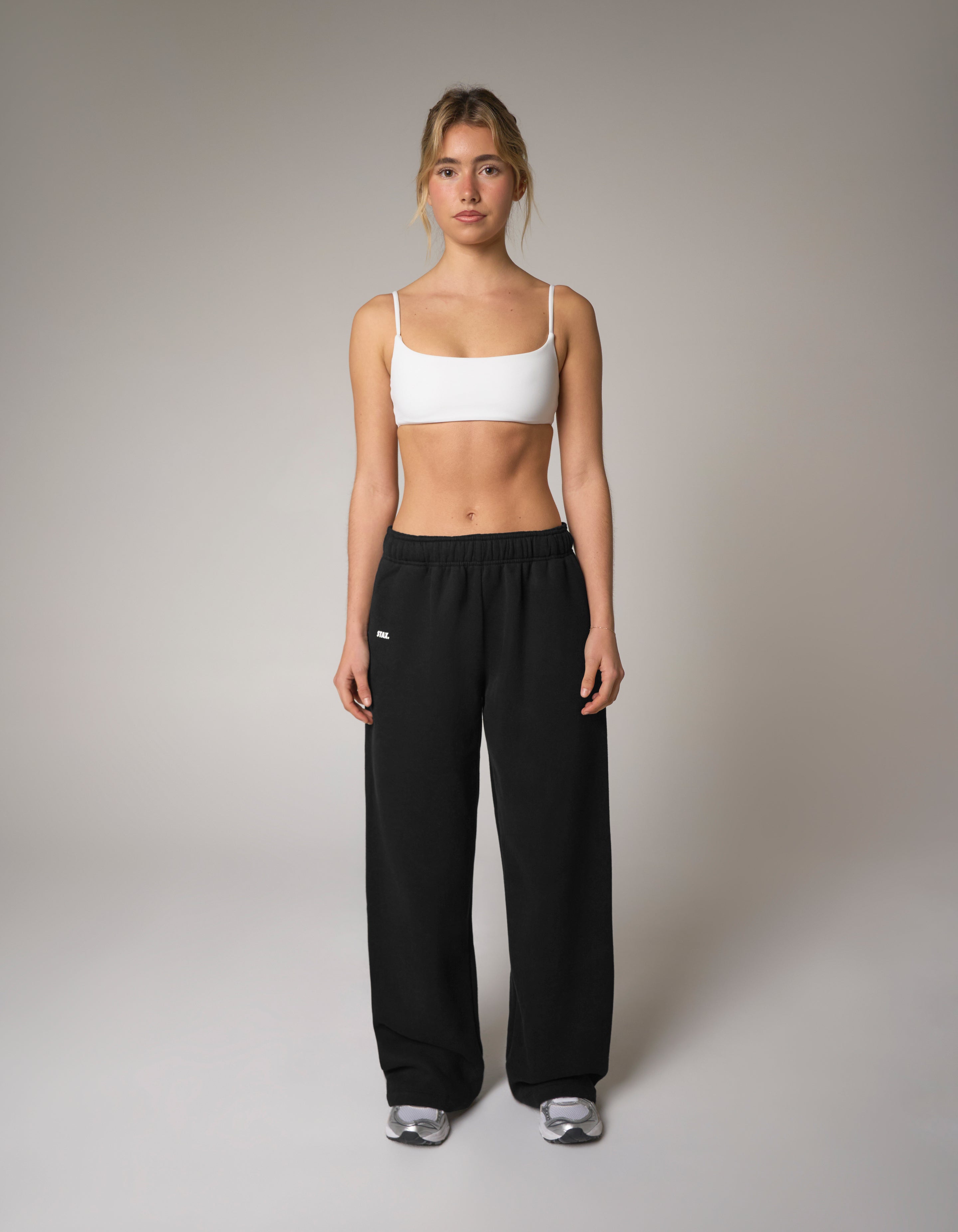 Wide Leg Joggers Solfleece® - Black
