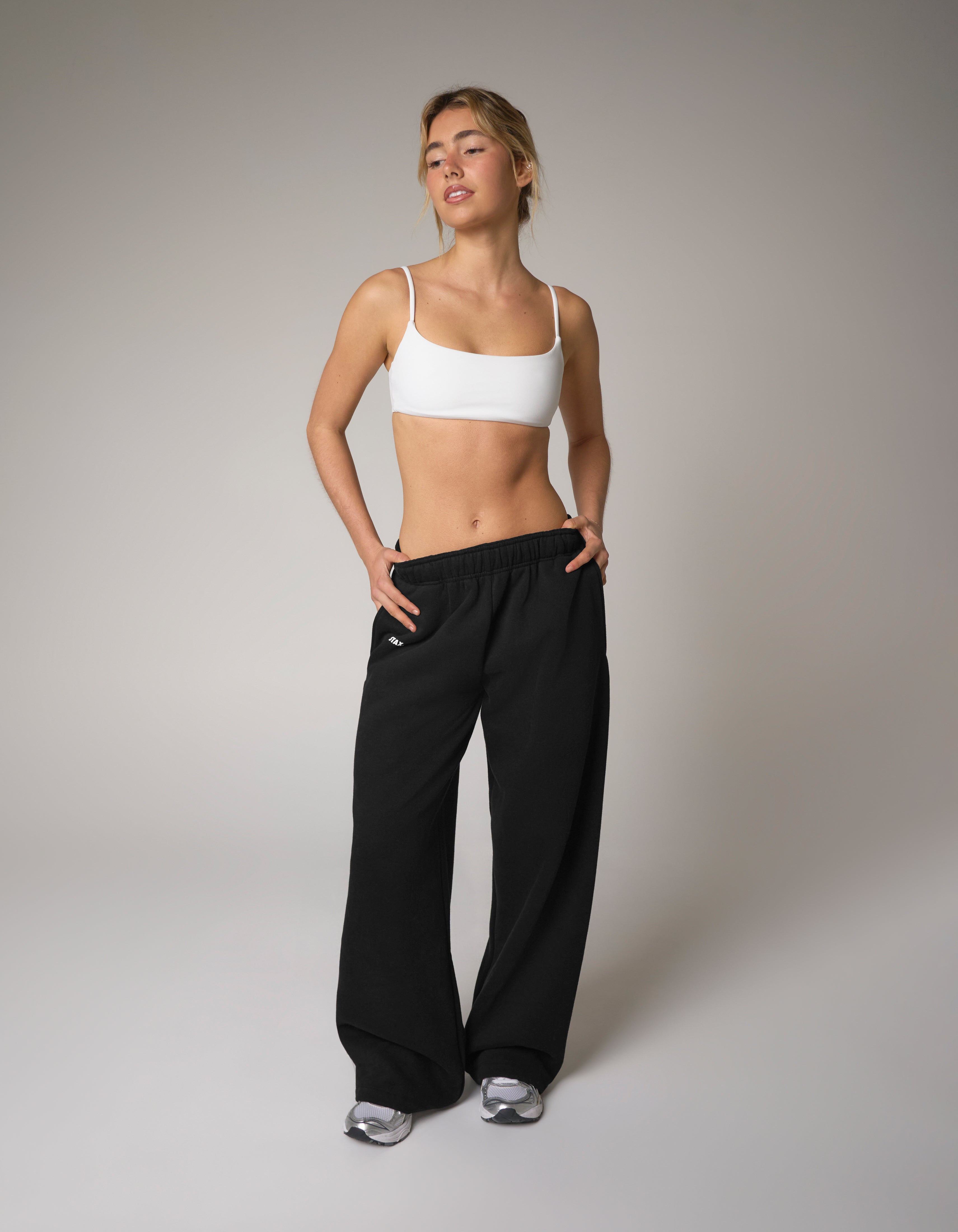 Wide Leg Joggers Solfleece® - Black