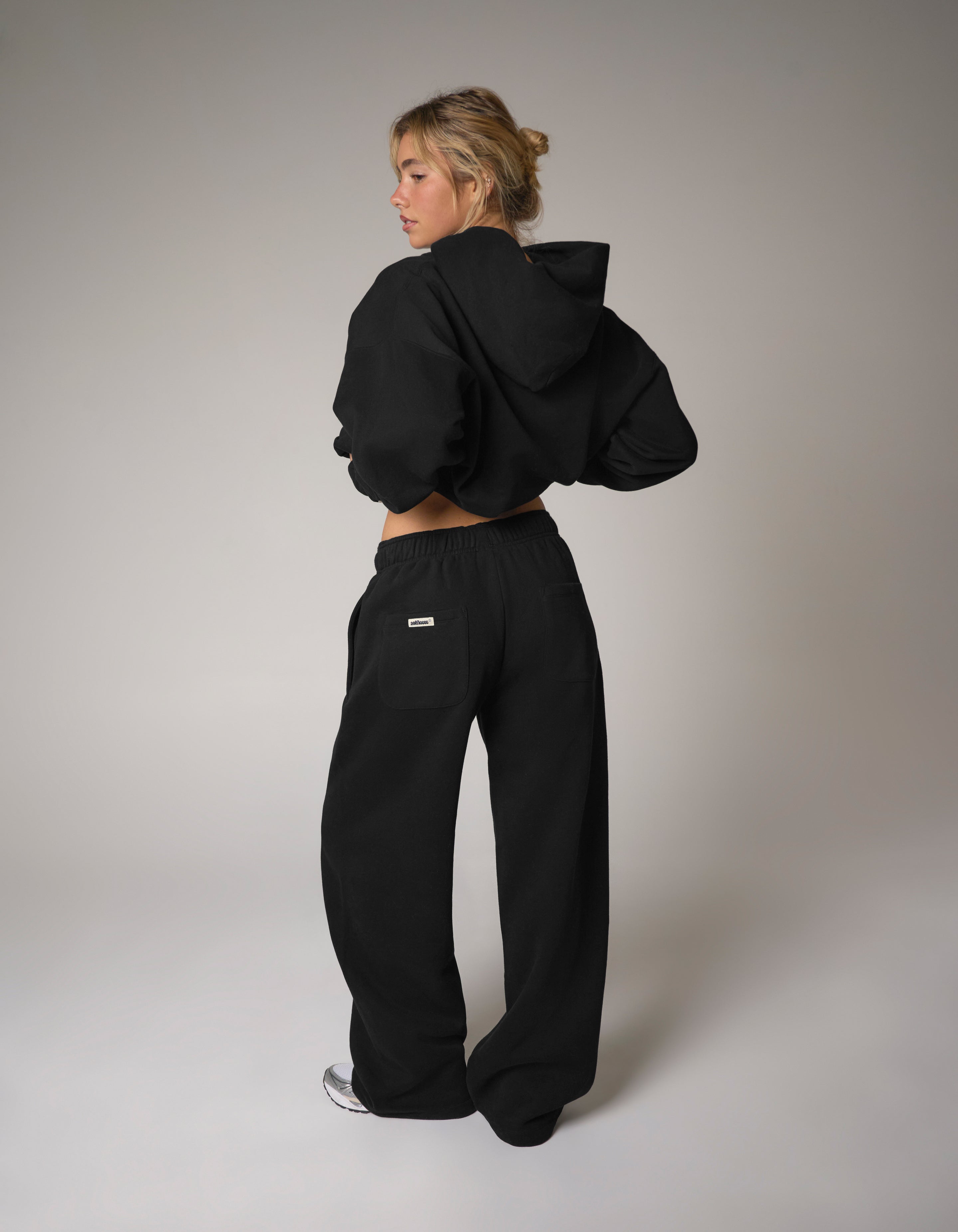Wide Leg Joggers Solfleece® - Black