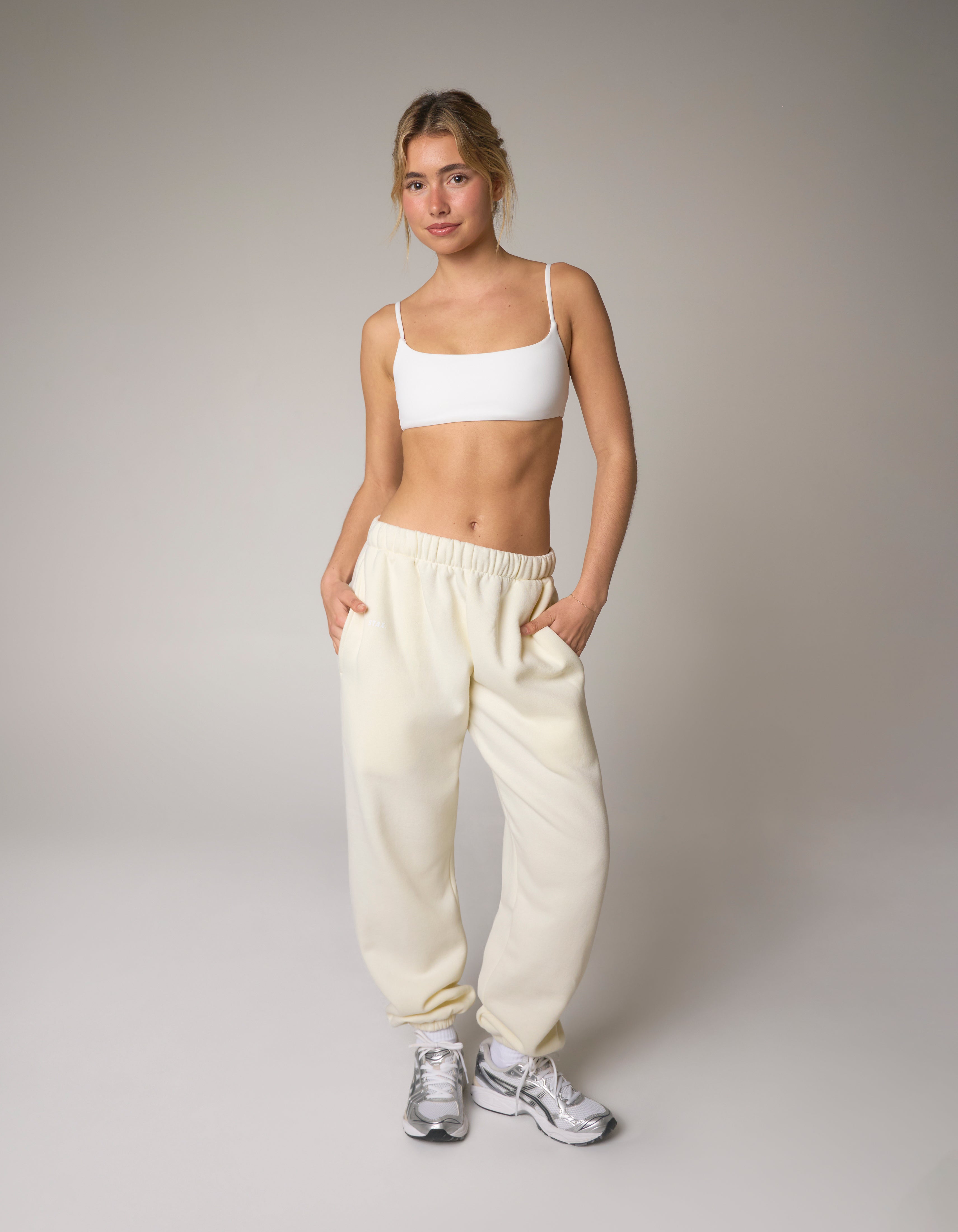 Cuffed Leg Joggers Solfleece® - Cream
