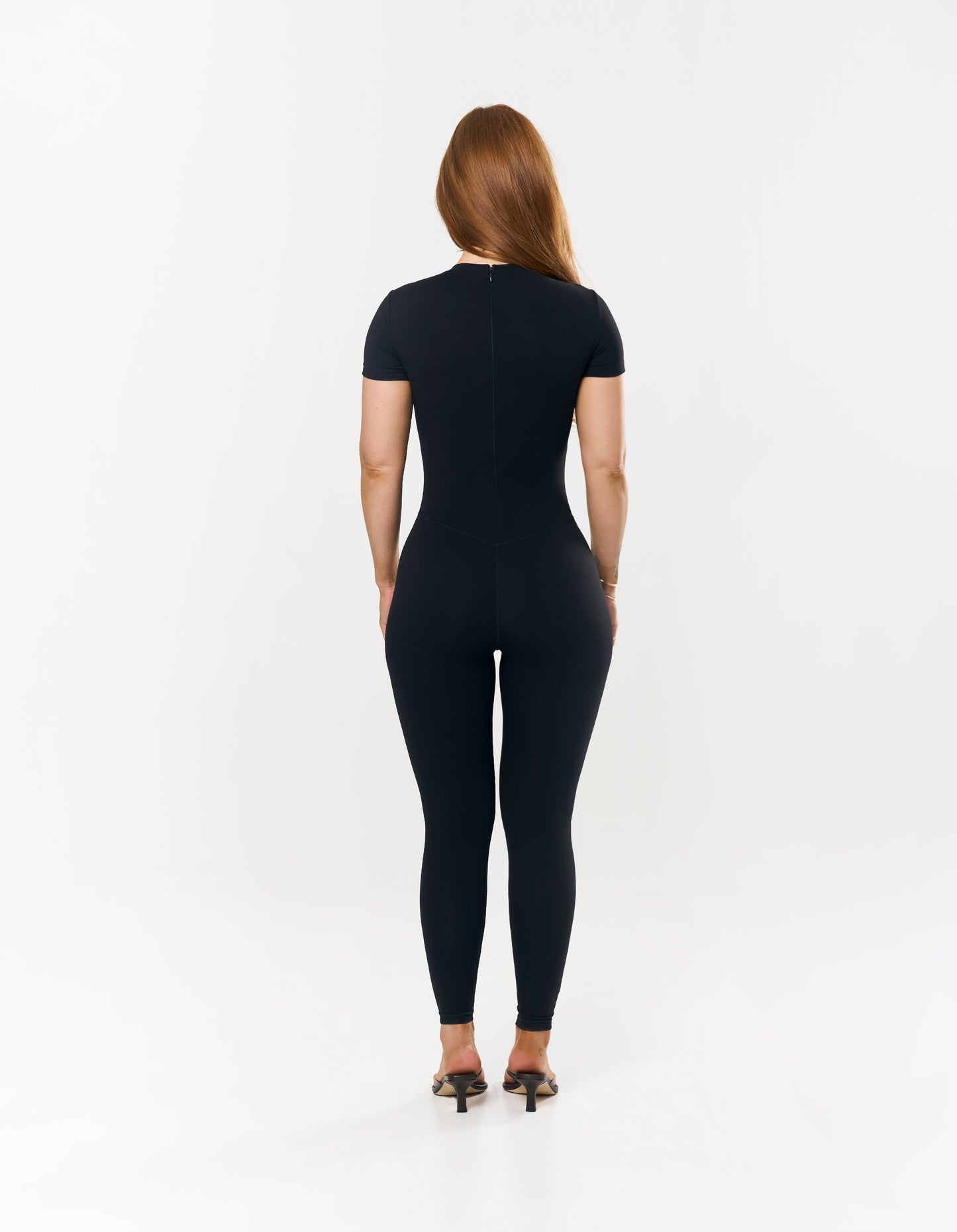 Short Sleeve Full Length Bodysuit NANDEX™ - Black