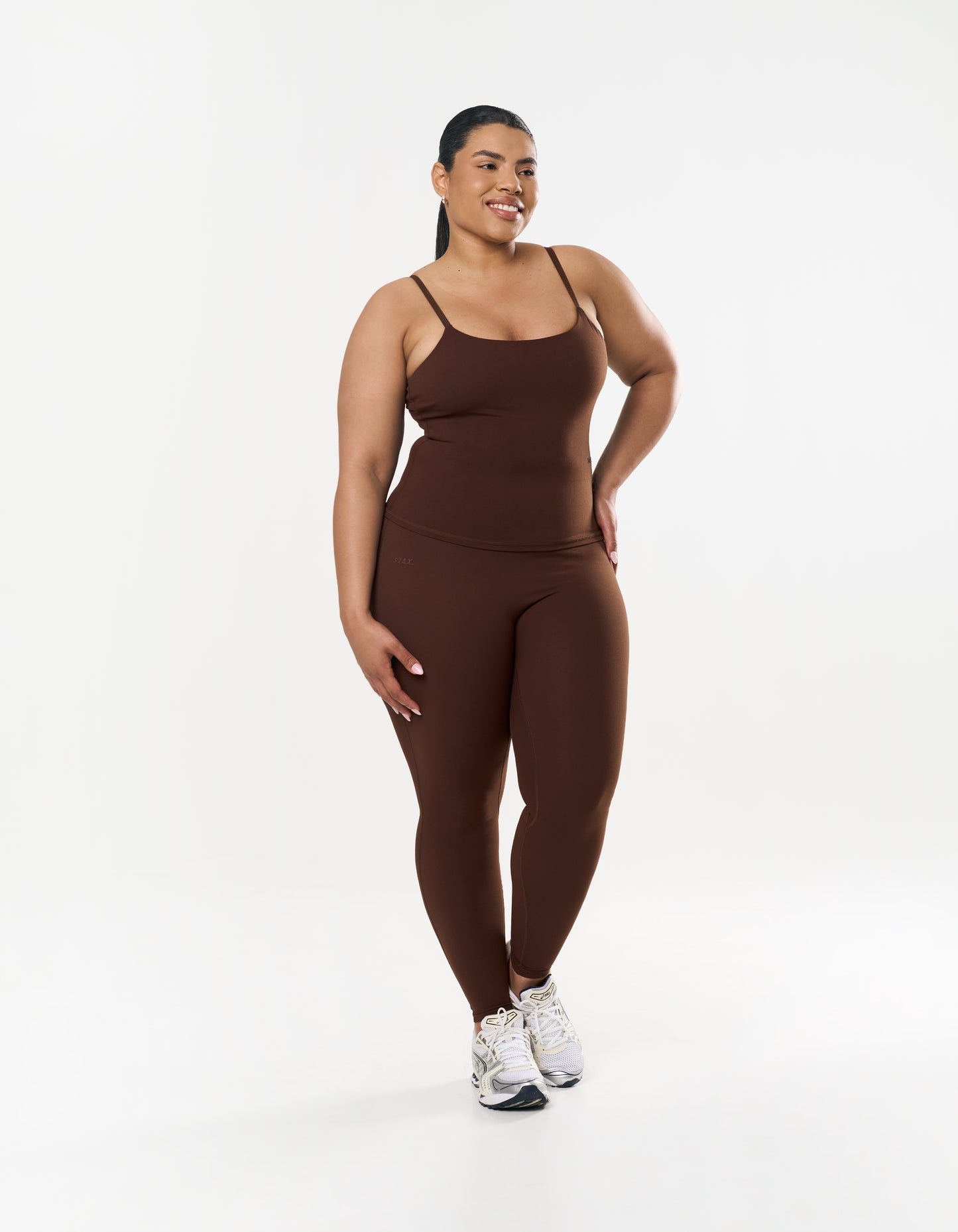 Longline Singlet NANDEX™ - Chocolate