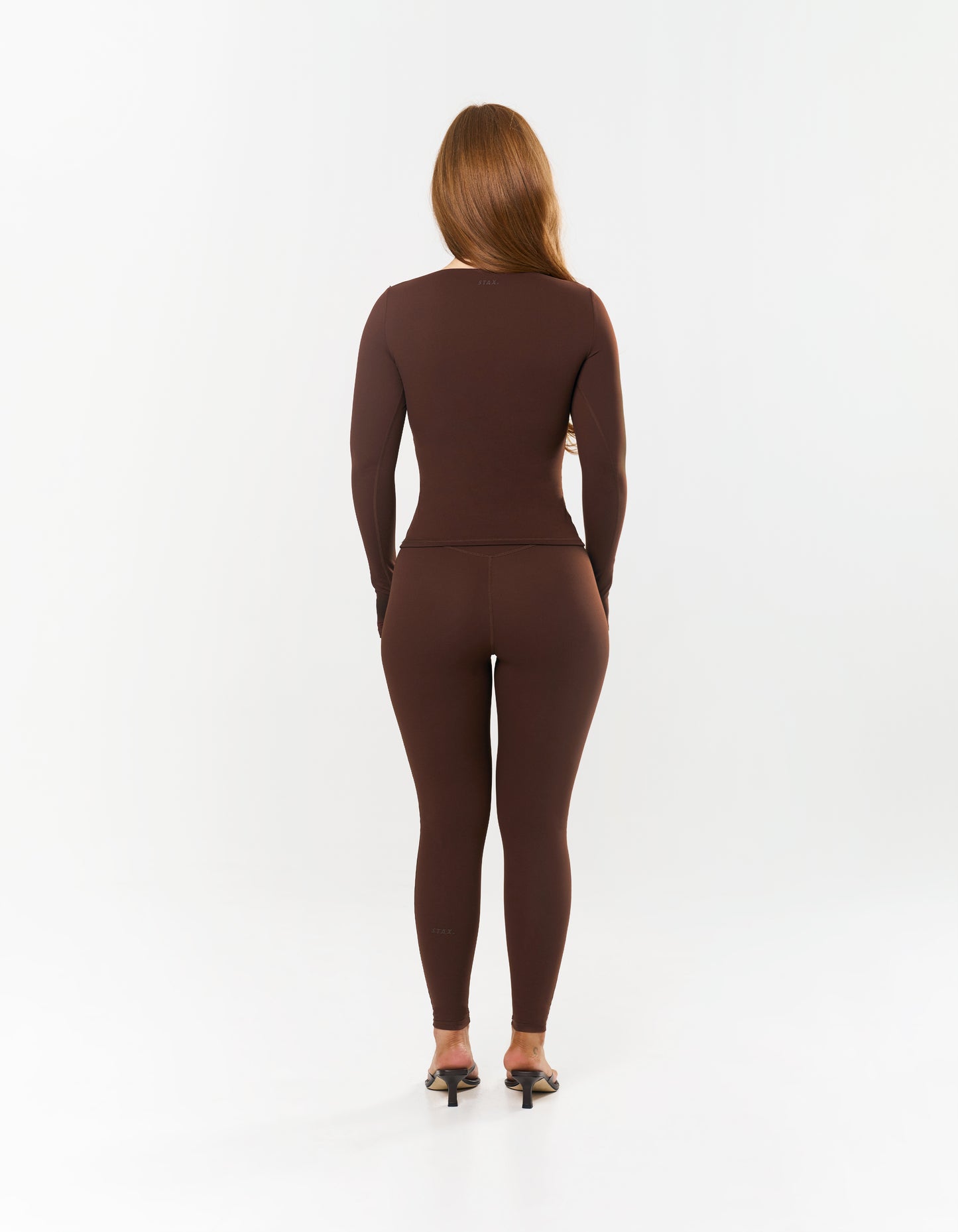 V Cut Long Sleeve NANDEX™ - Chocolate