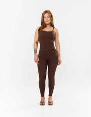 Longline Singlet NANDEX™ - Chocolate