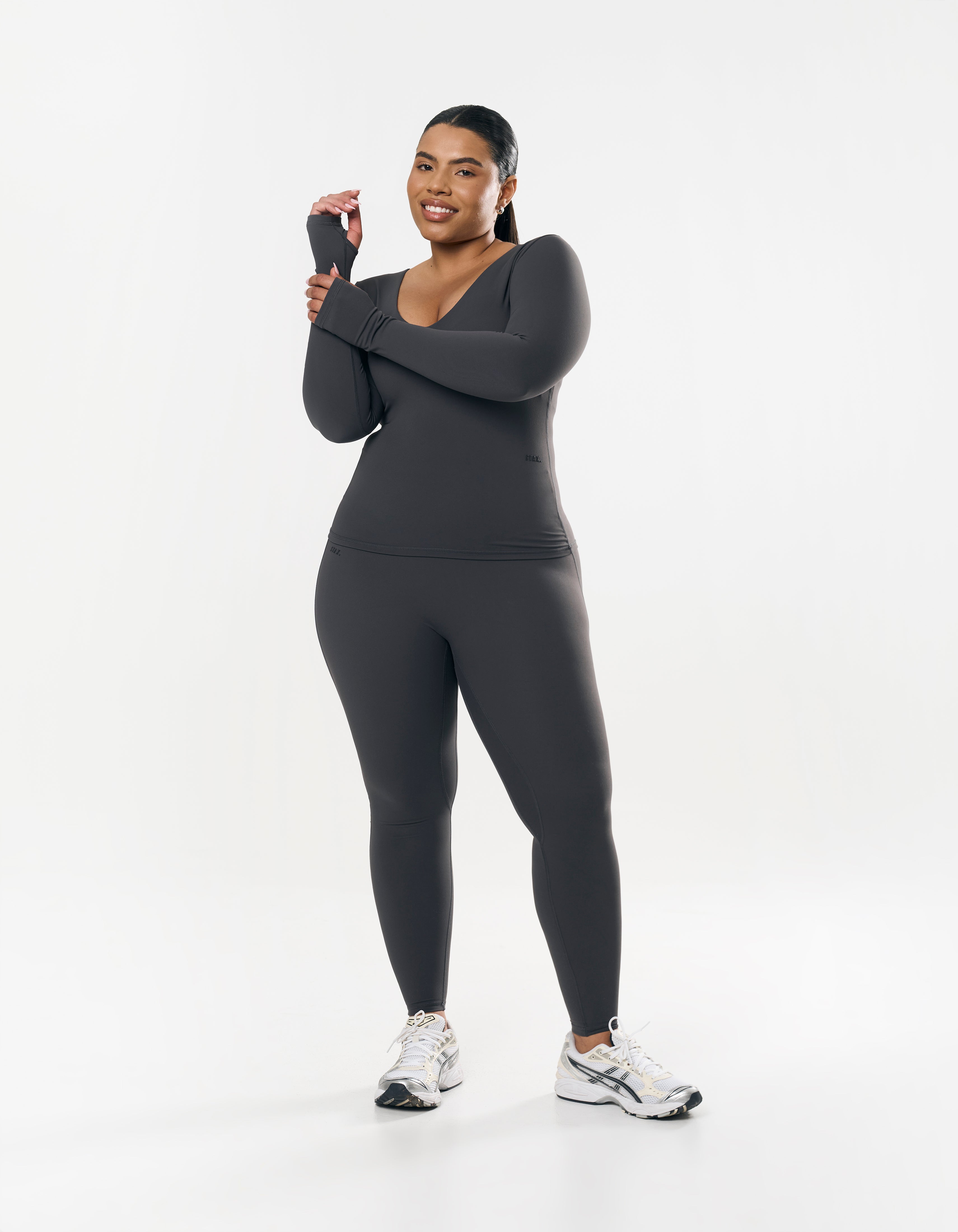 V Cut Long Sleeve NANDEX™ - Graphite – STAX. V Cut Long Sleeve NANDEX™ - Graphite – STAX.