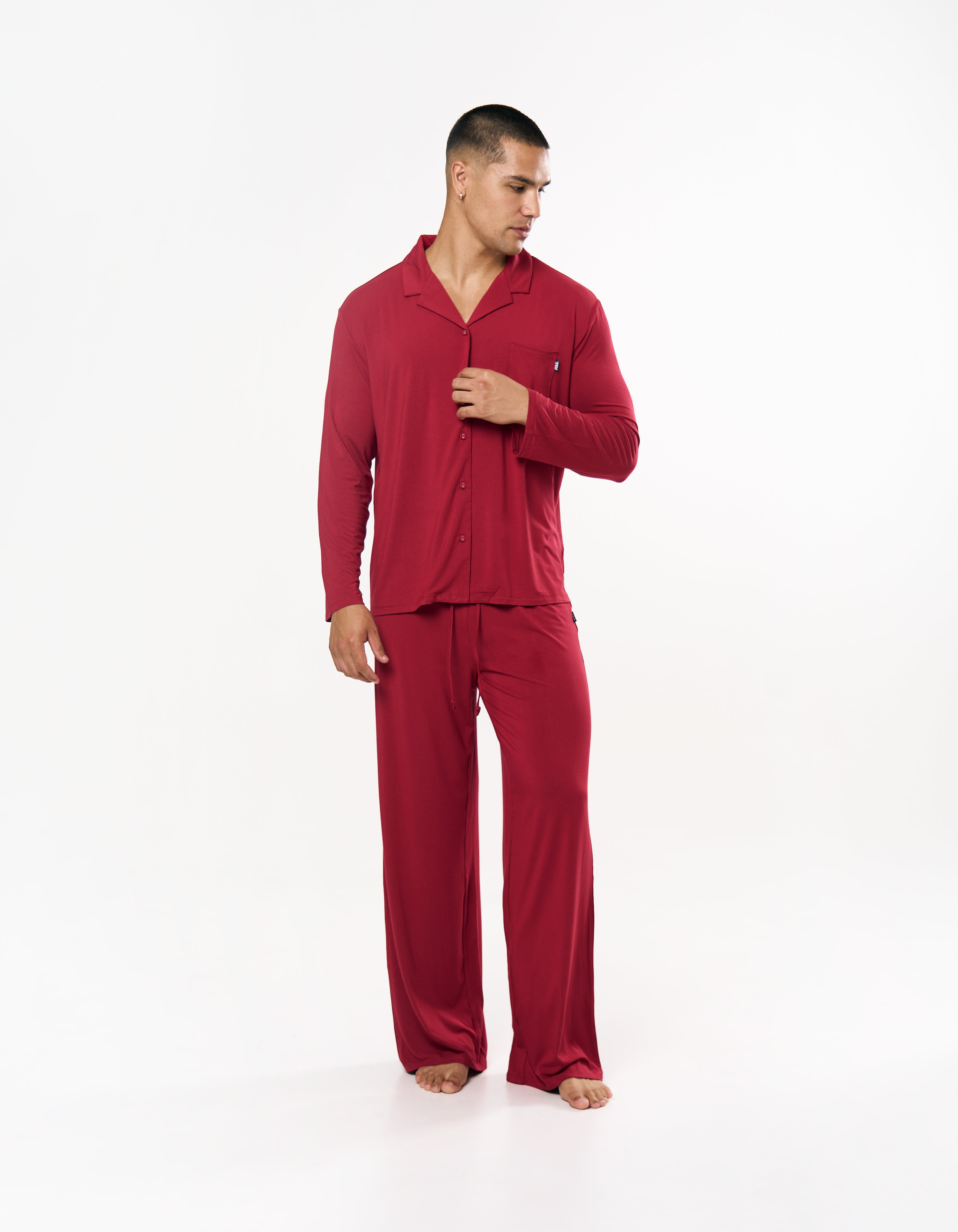 Sleep Long Sleeve Shirt - Cherry