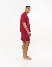 Sleep Short Sleeve Shirt - Cherry