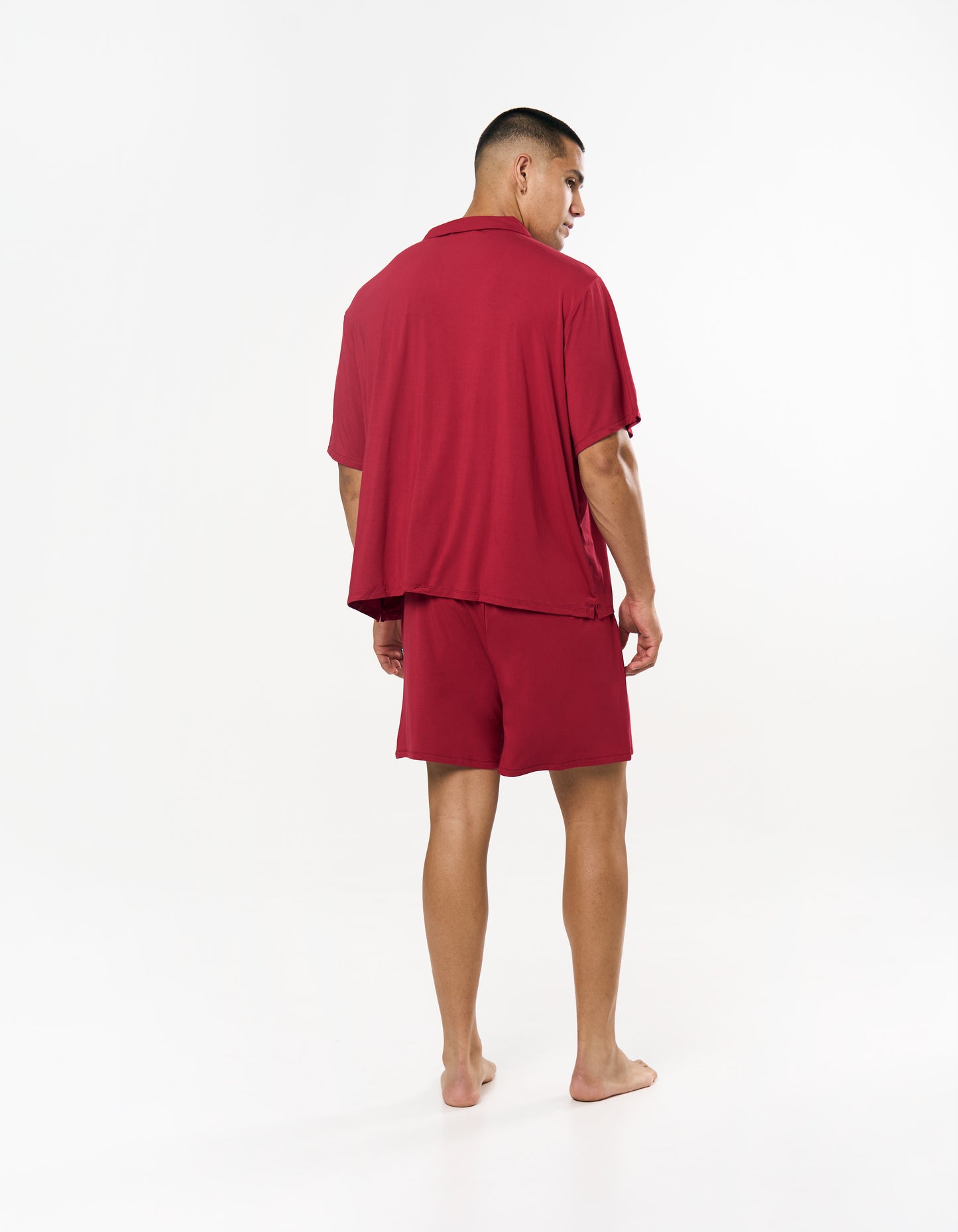 Sleep Short Sleeve Shirt - Cherry