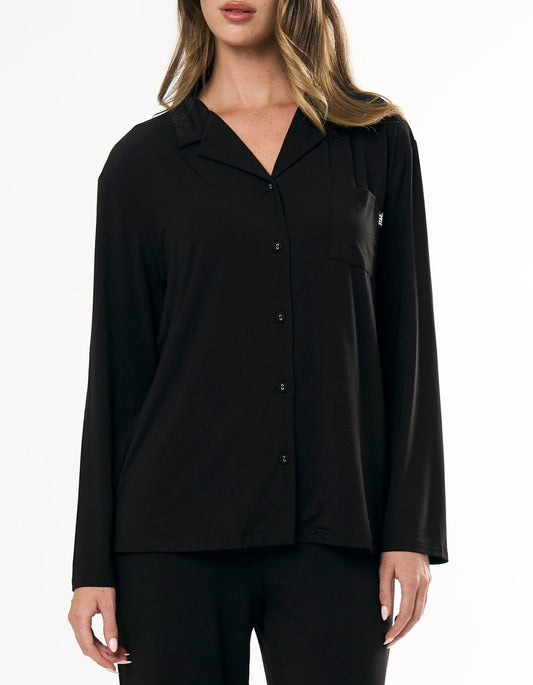 Sleep Long Sleeve Shirt - Black