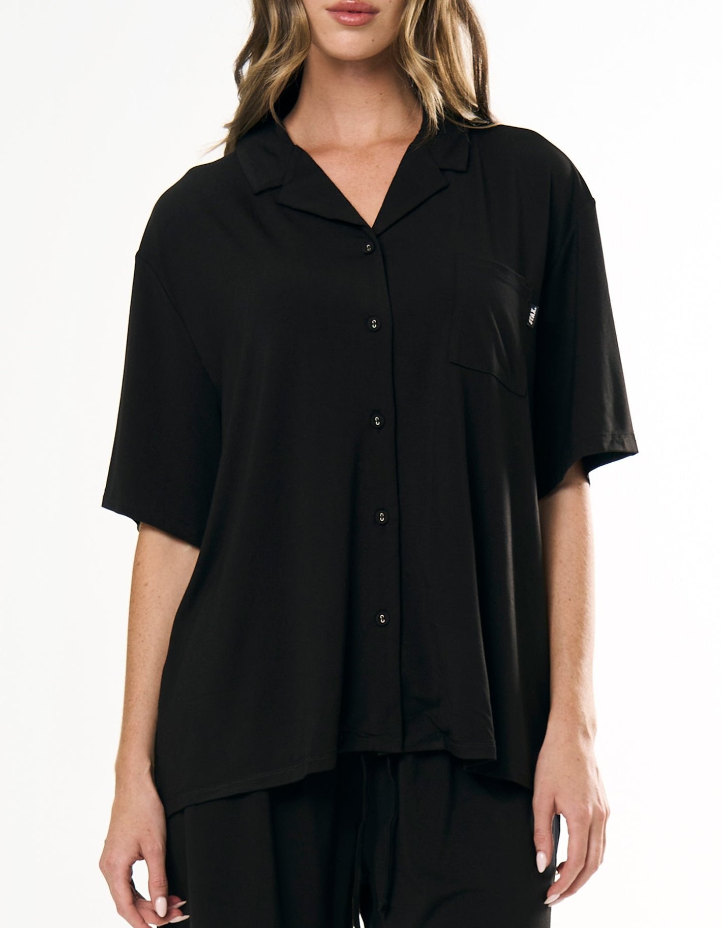 Sleep Short Sleeve Shirt - Black