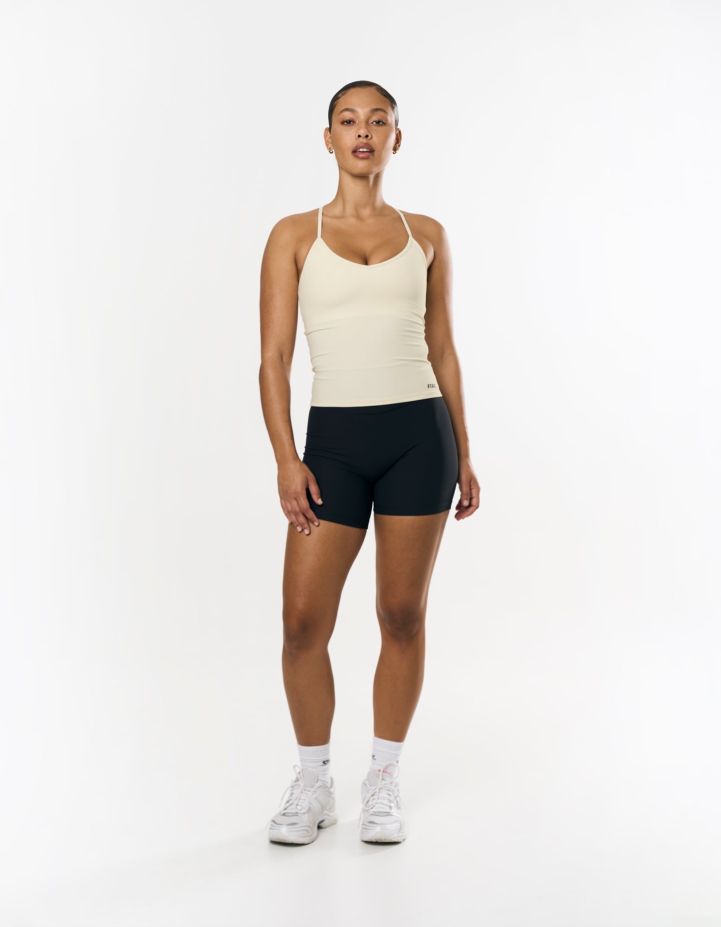 Active Rib Strappy Singlet - Cloud