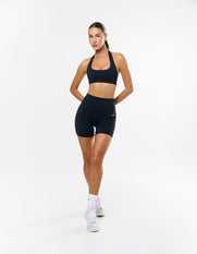 Square Neck Halter Crop Airlyte - Black