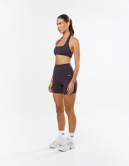 Square Neck Halter Crop Airlyte - Plum