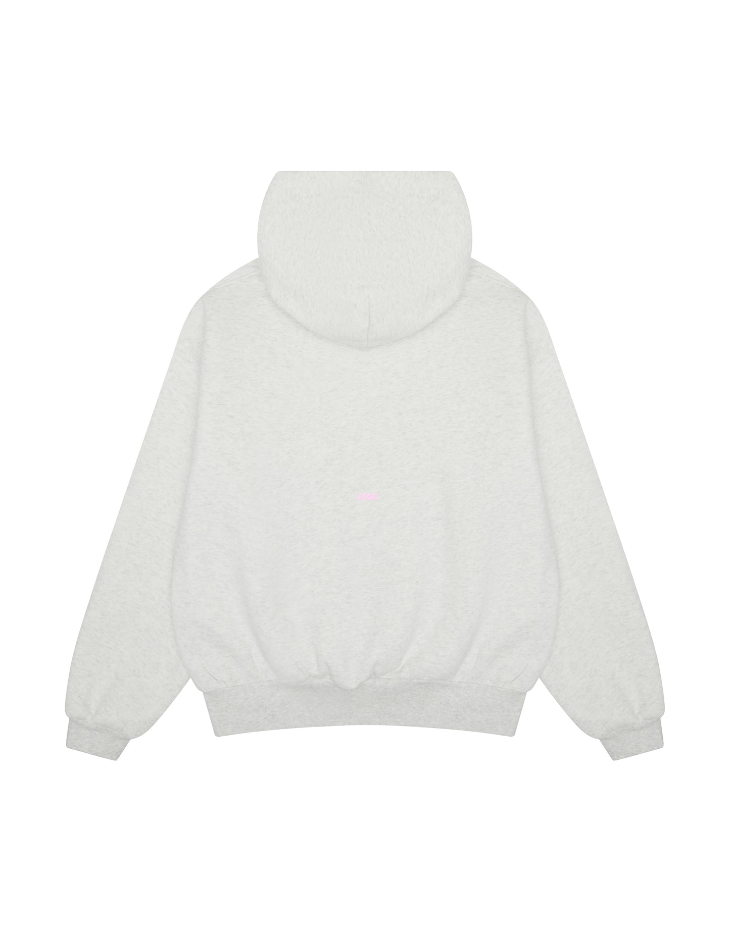 Classic Hoodie - Light Grey/Pink