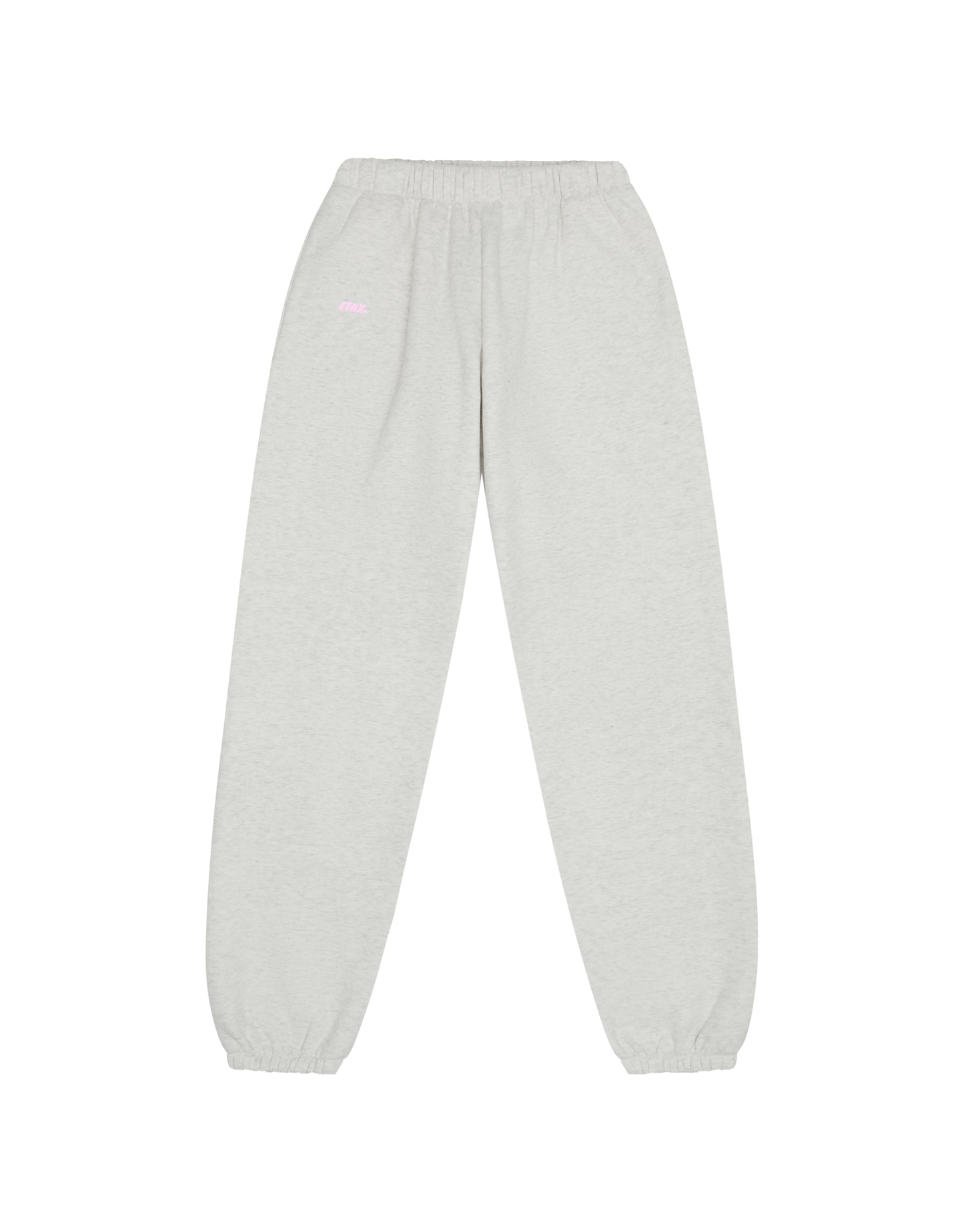 Classic Cuffed Jogger - Light Grey/Pink