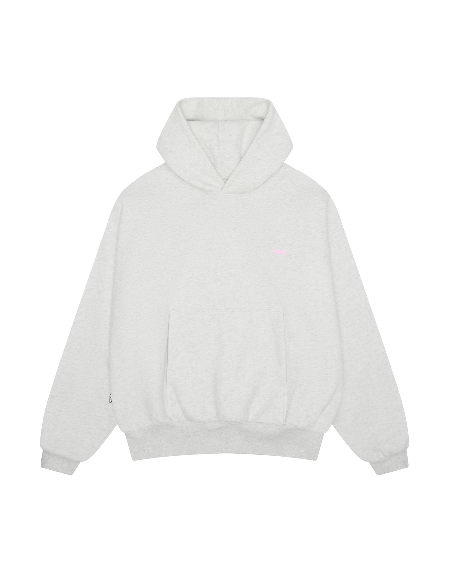 Classic Hoodie - Light Grey/Pink