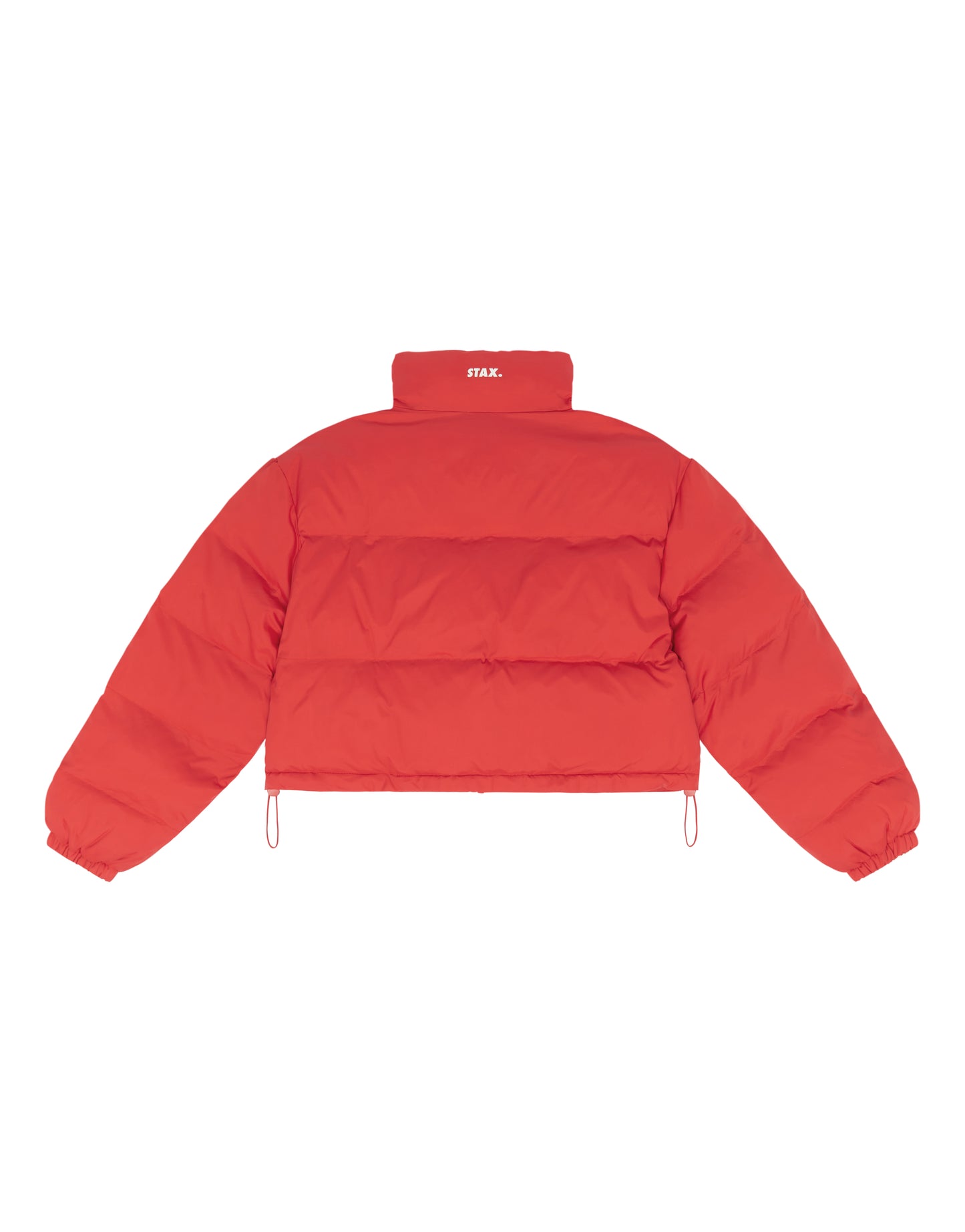 Cropped Puffer- Red