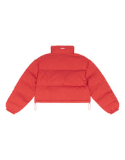 Cropped Puffer- Red