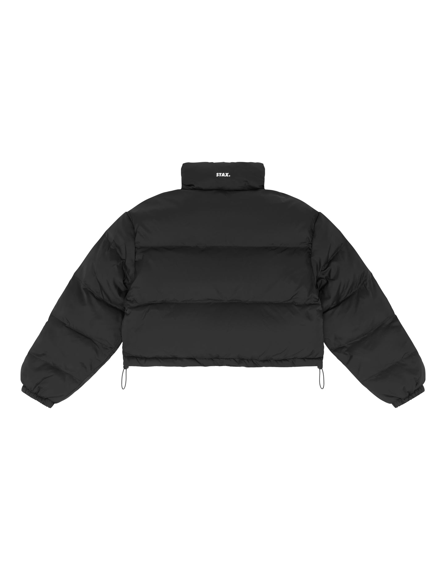 Cropped Puffer- Black