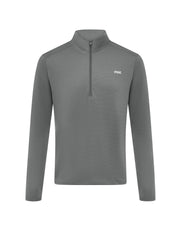 Mens Sport 1/4 Zip Long Sleeve - Grey