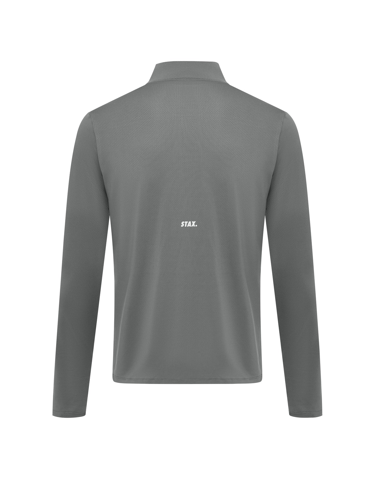 Mens Sport 1/4 Zip Long Sleeve - Grey