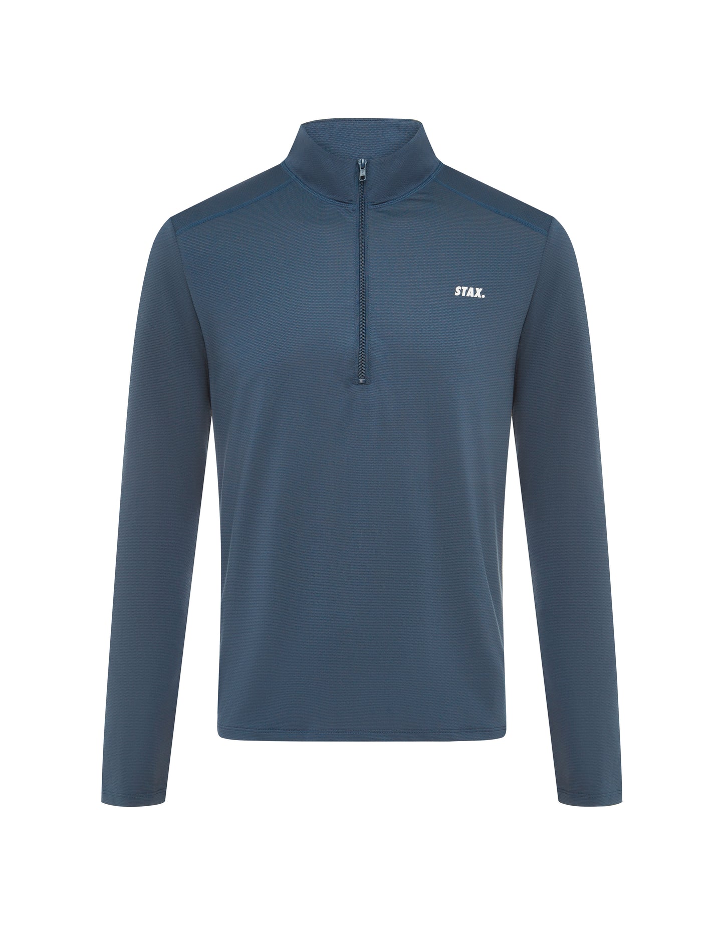 Mens Sport 1/4 Zip Long Sleeve - Navy