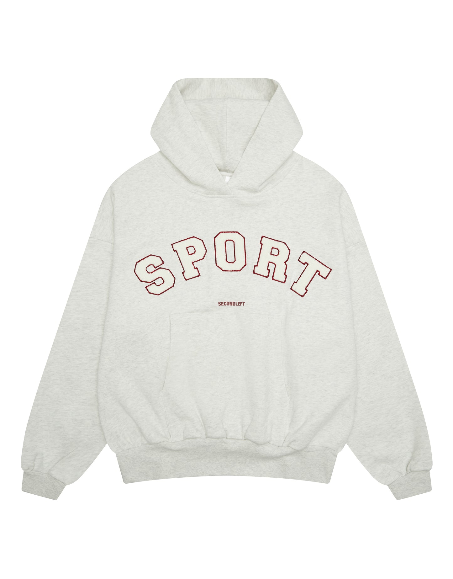 Sport Hoodie - Grey Marle/Berry