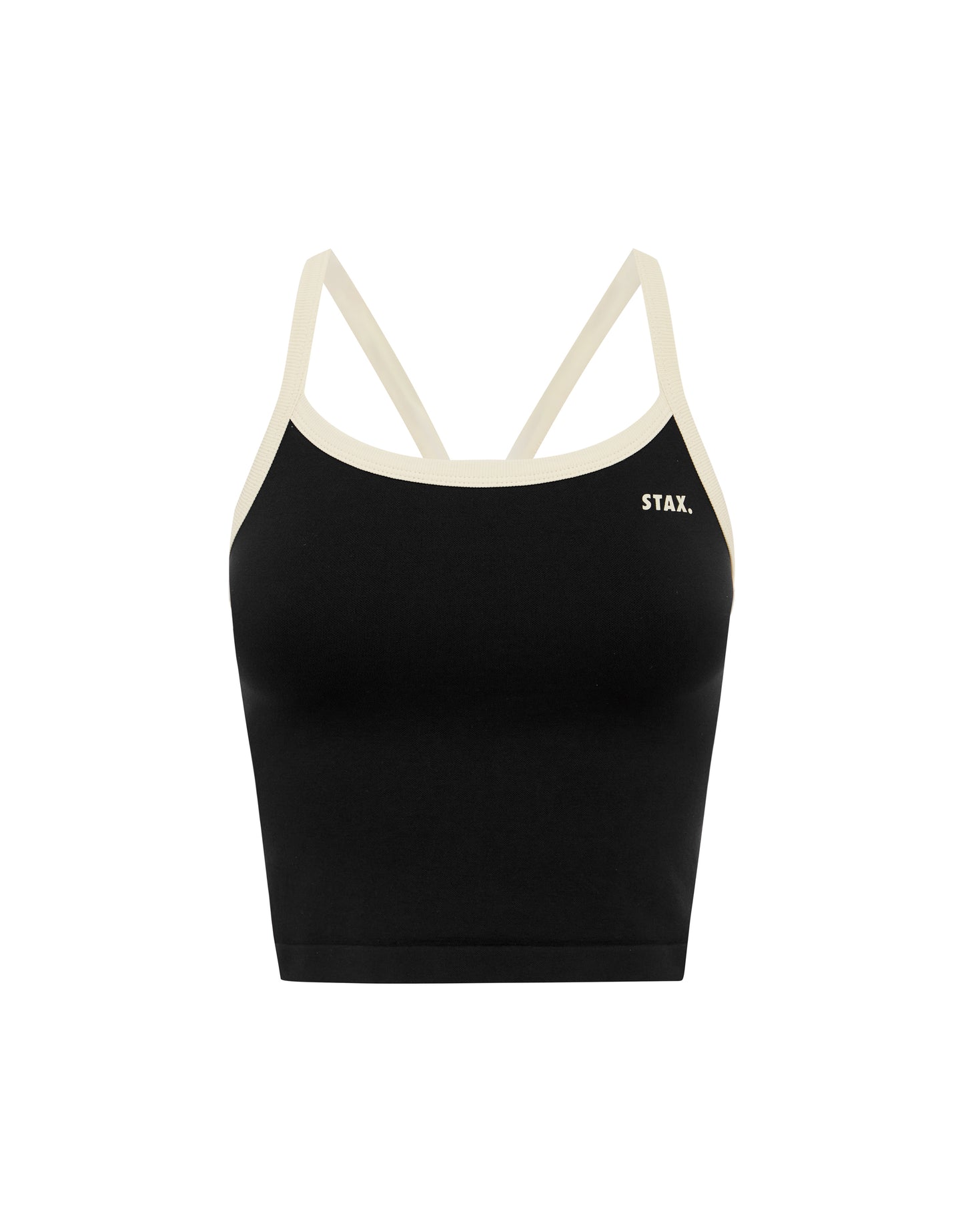 Seamless Kic Cropped Tank - Astro/Cream