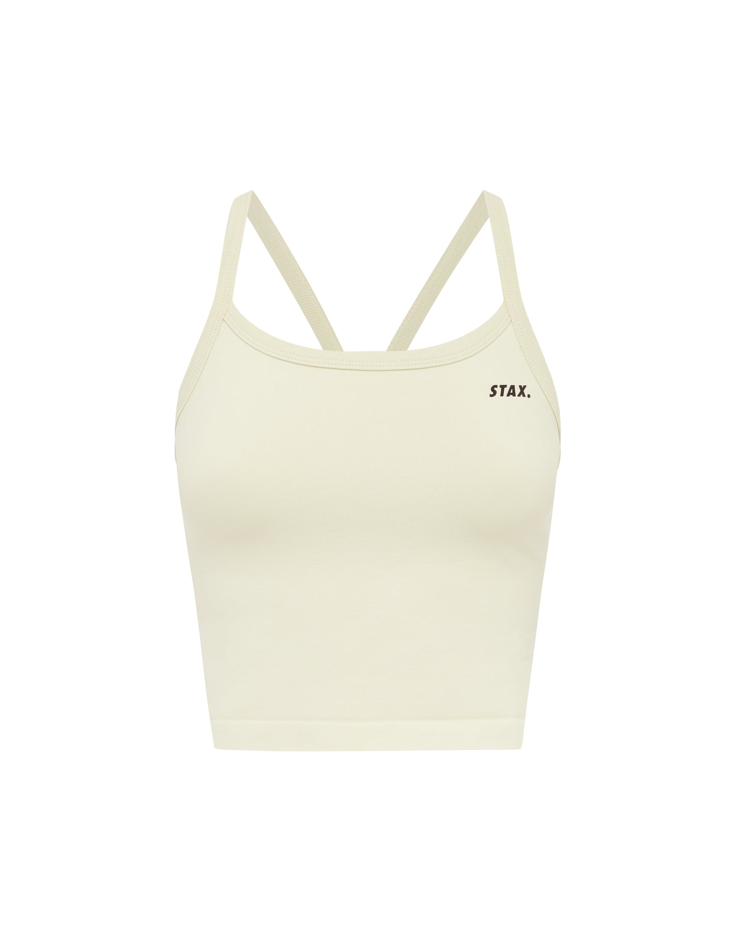 Seamless Kic Cropped Tank - Cream