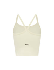 Seamless Kic Cropped Tank - Cream