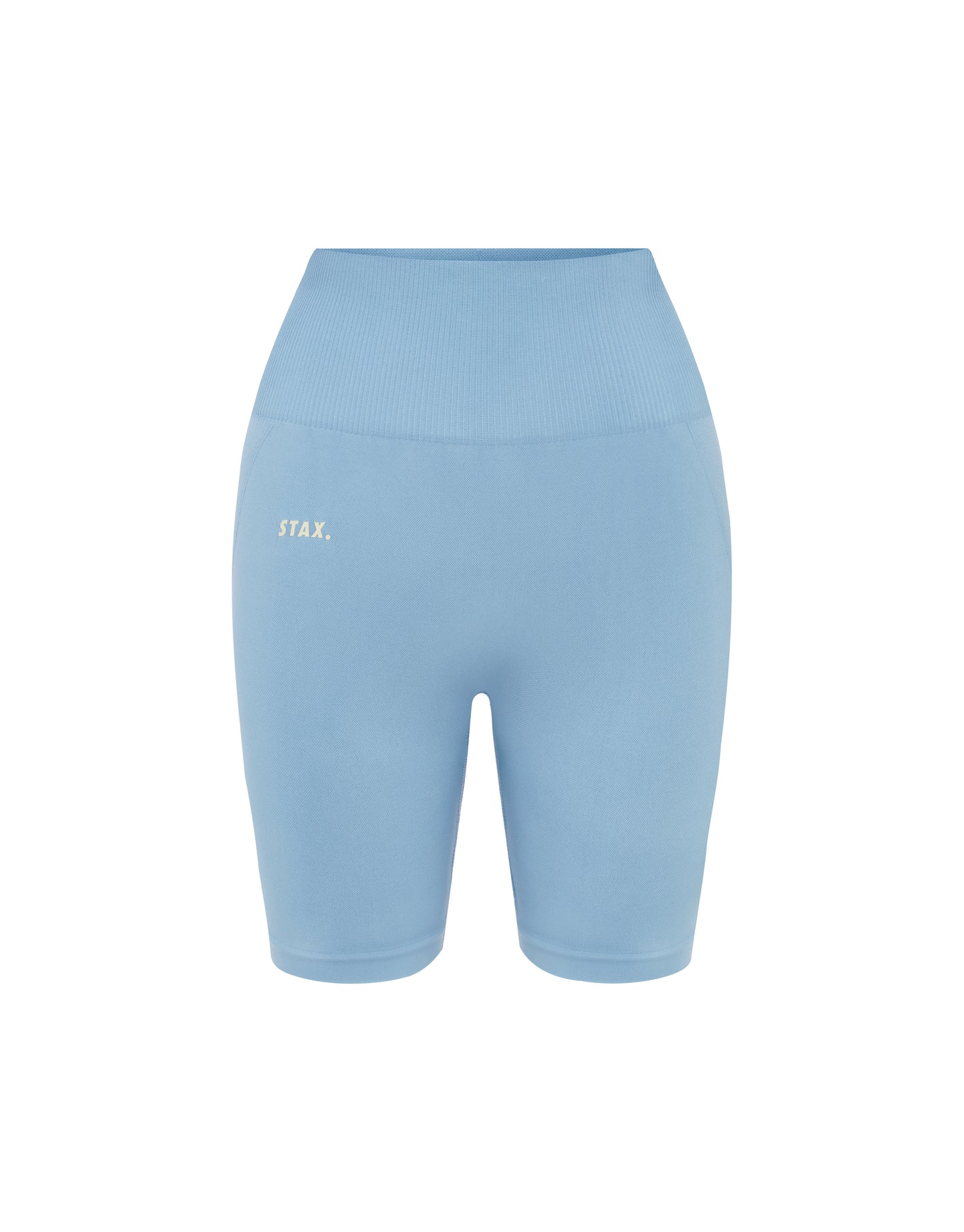 Seamless Kic Midi Bike Shorts - Blue